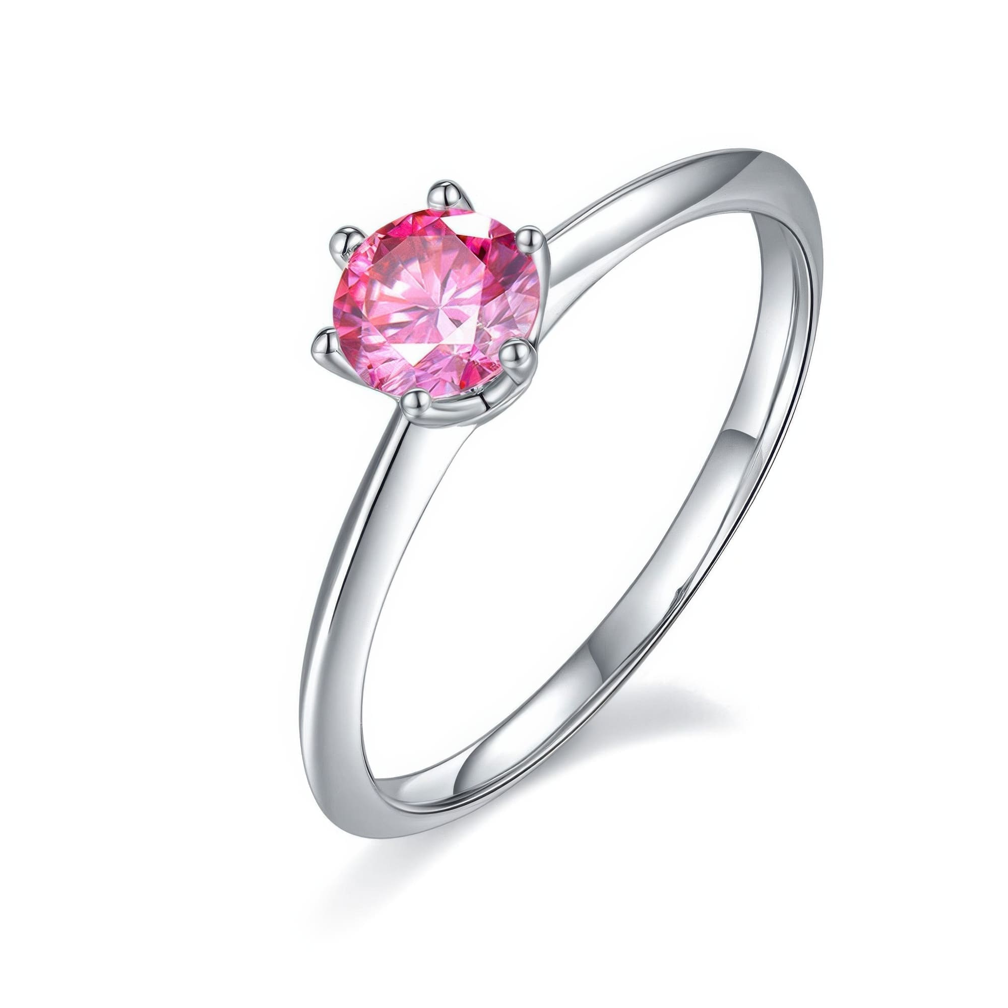 Classic Moissanite Solitaire Ring | 0.50ct Six-Prong - Image 4