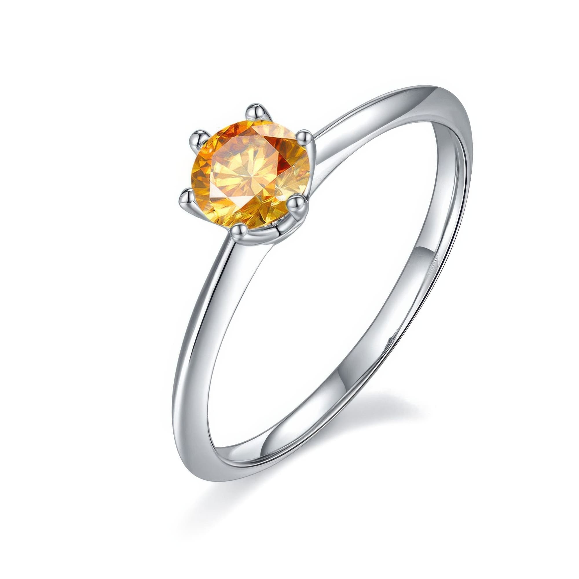 Classic Moissanite Solitaire Ring | 0.50ct Six-Prong - Image 5