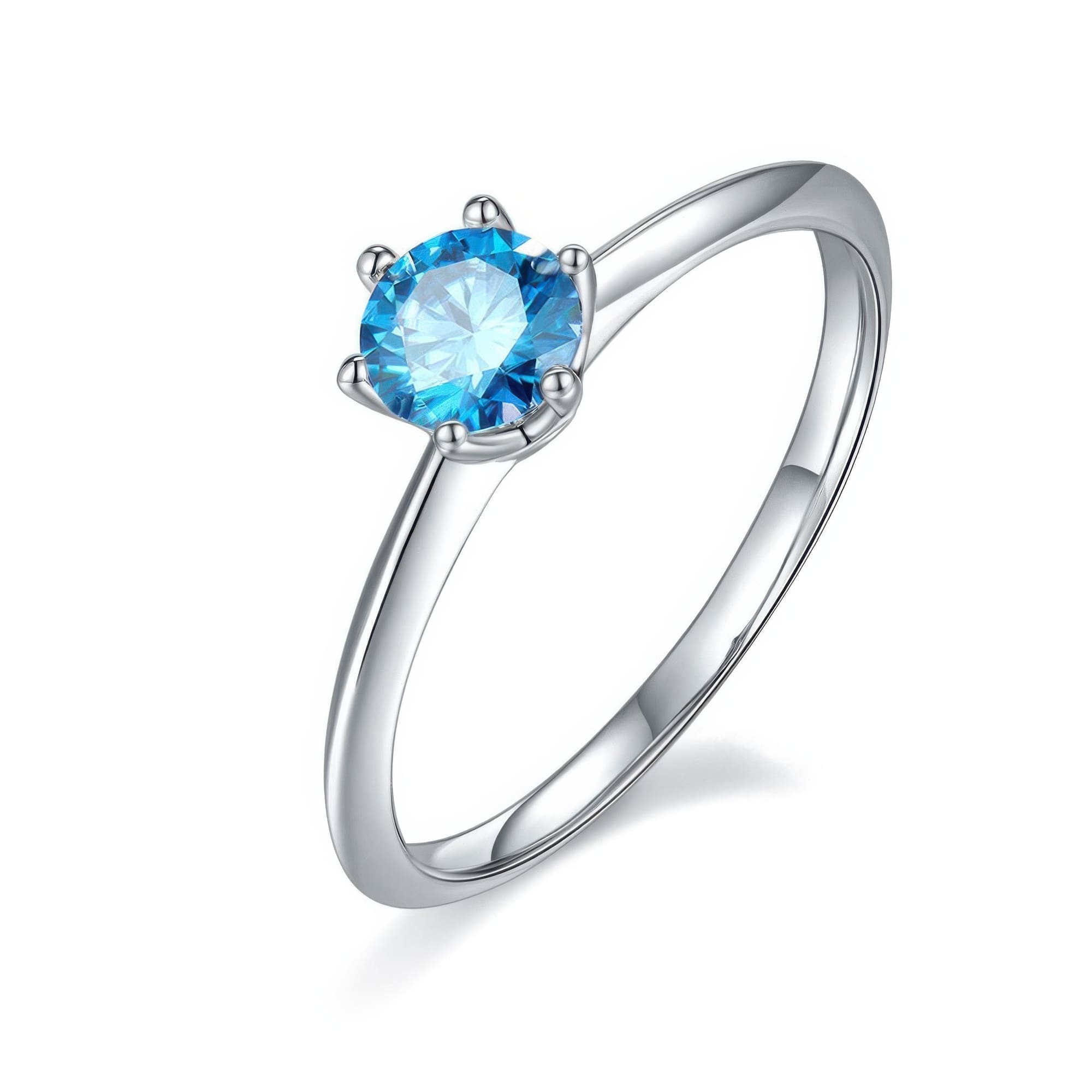 Classic Moissanite Solitaire Ring | 0.50ct Six-Prong - Image 6