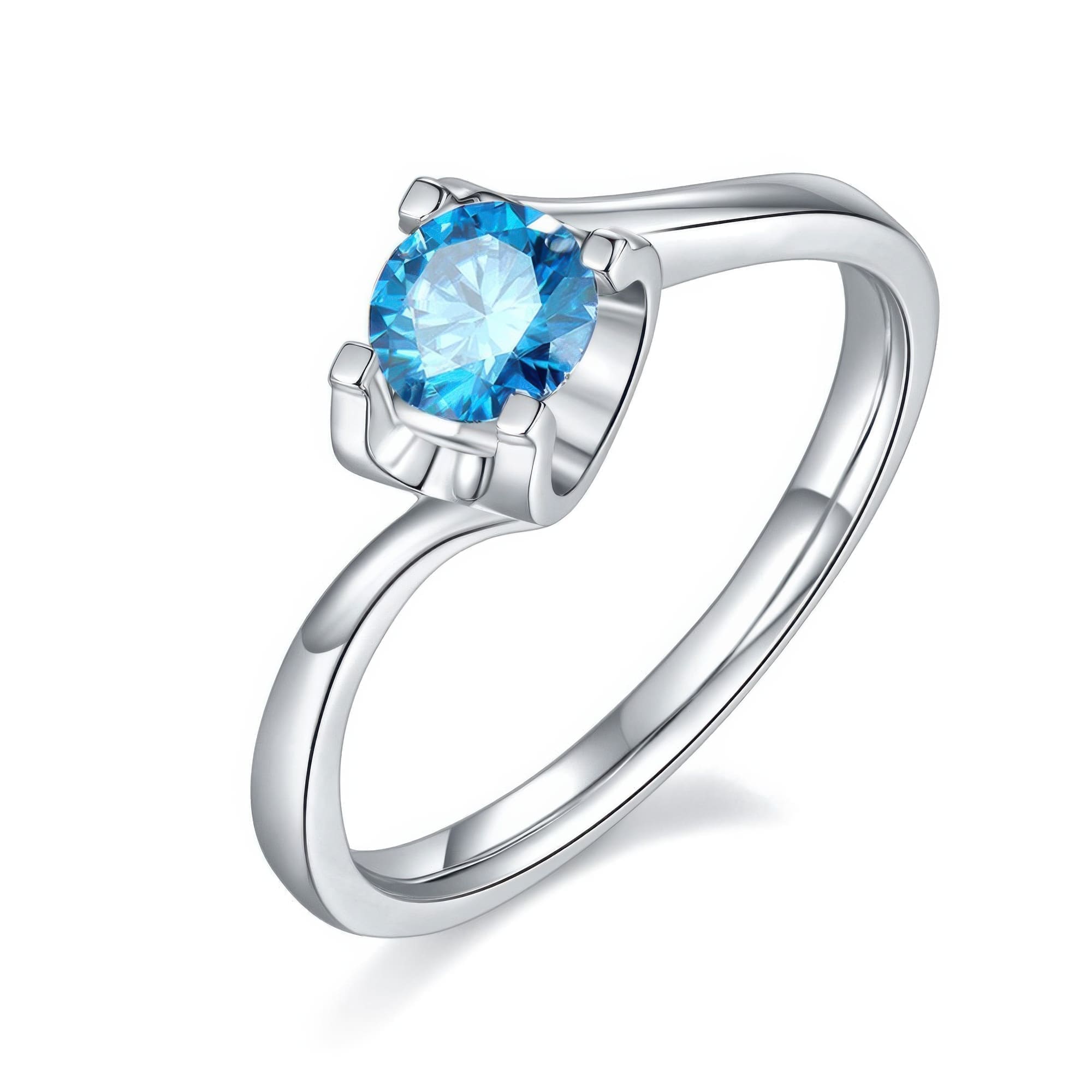 Twisted Bull Head Moissanite Ring | 0.5ct Multi-Color Options - Image 6