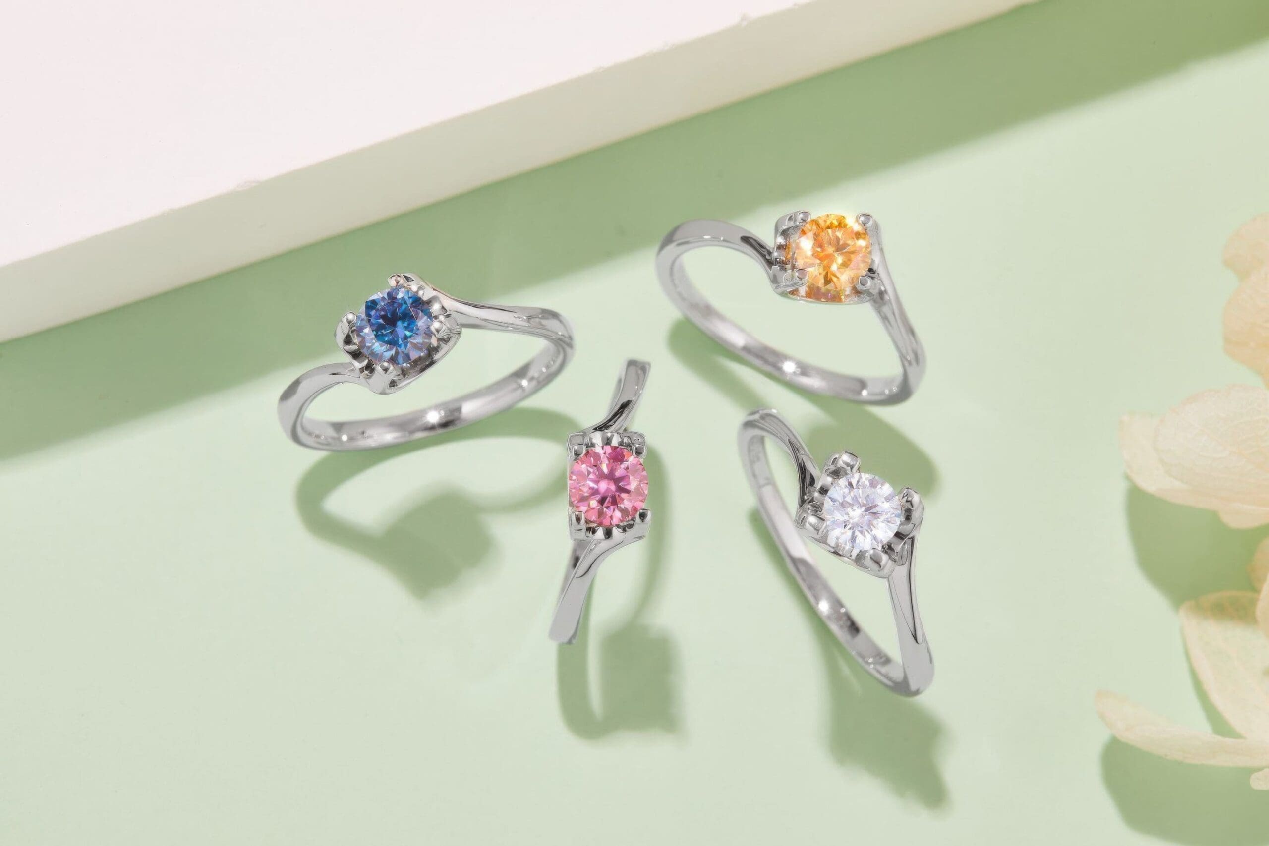 Twisted Bull Head Moissanite Ring | 0.5ct Multi-Color Options - Image 3