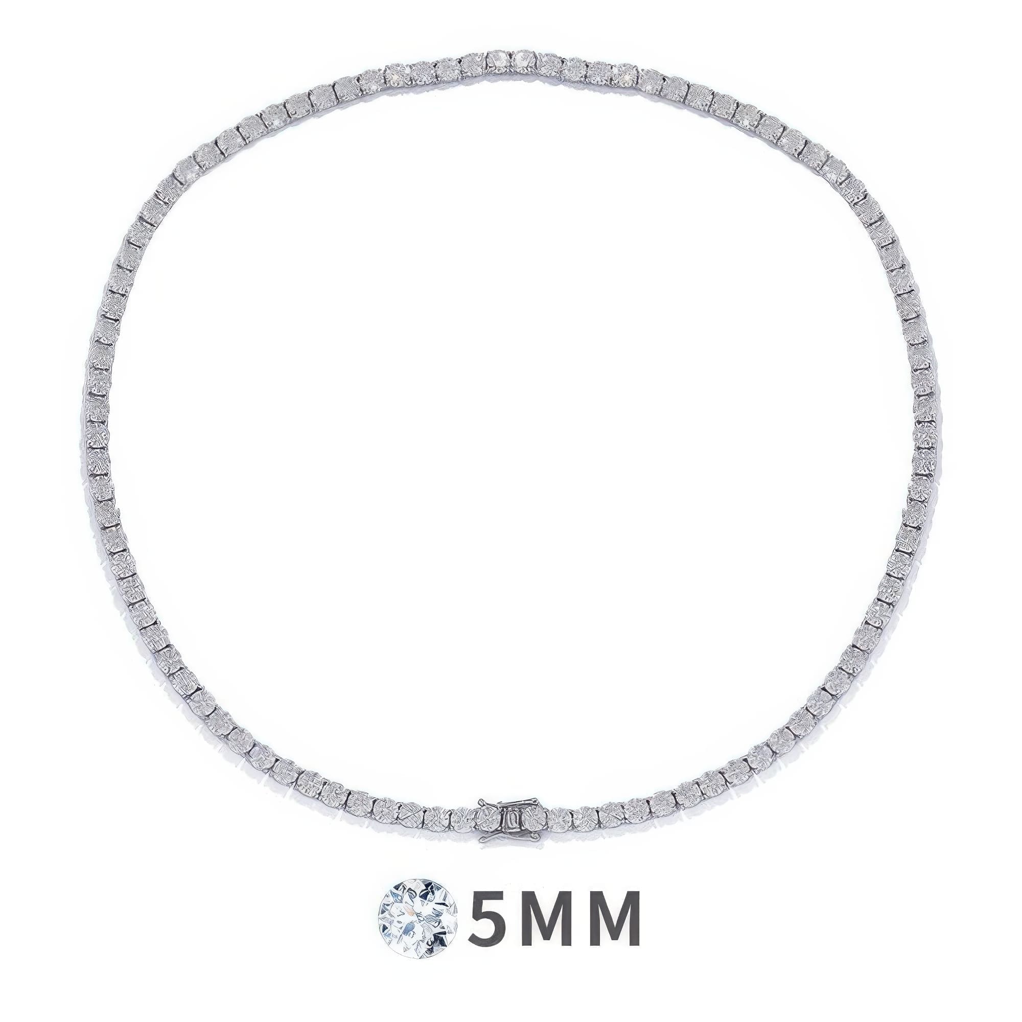 5mm Moissanite Tennis Chain Necklace