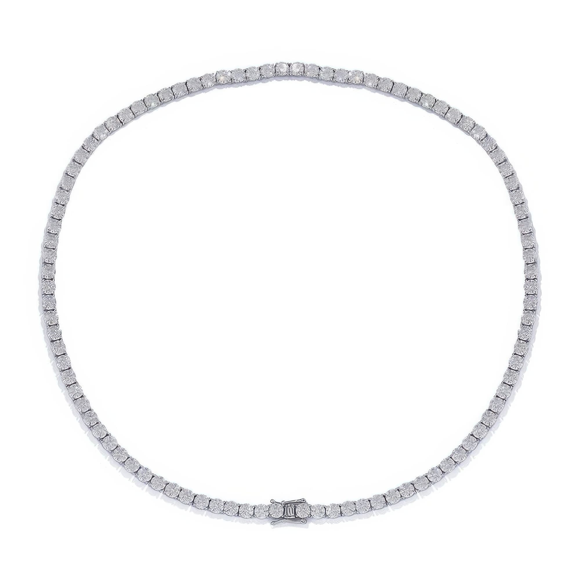5mm Moissanite Tennis Chain Necklace - Image 6