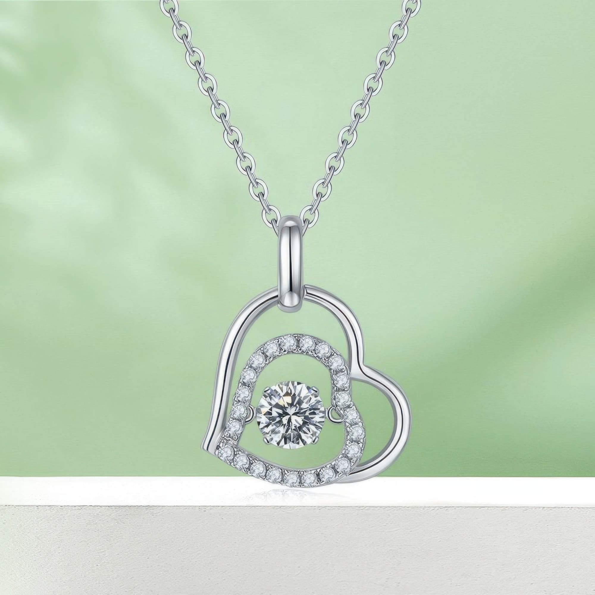 Heart Shaped Moissanite Necklace | Minimalist 0.50ct Premium White Pendant - Image 6
