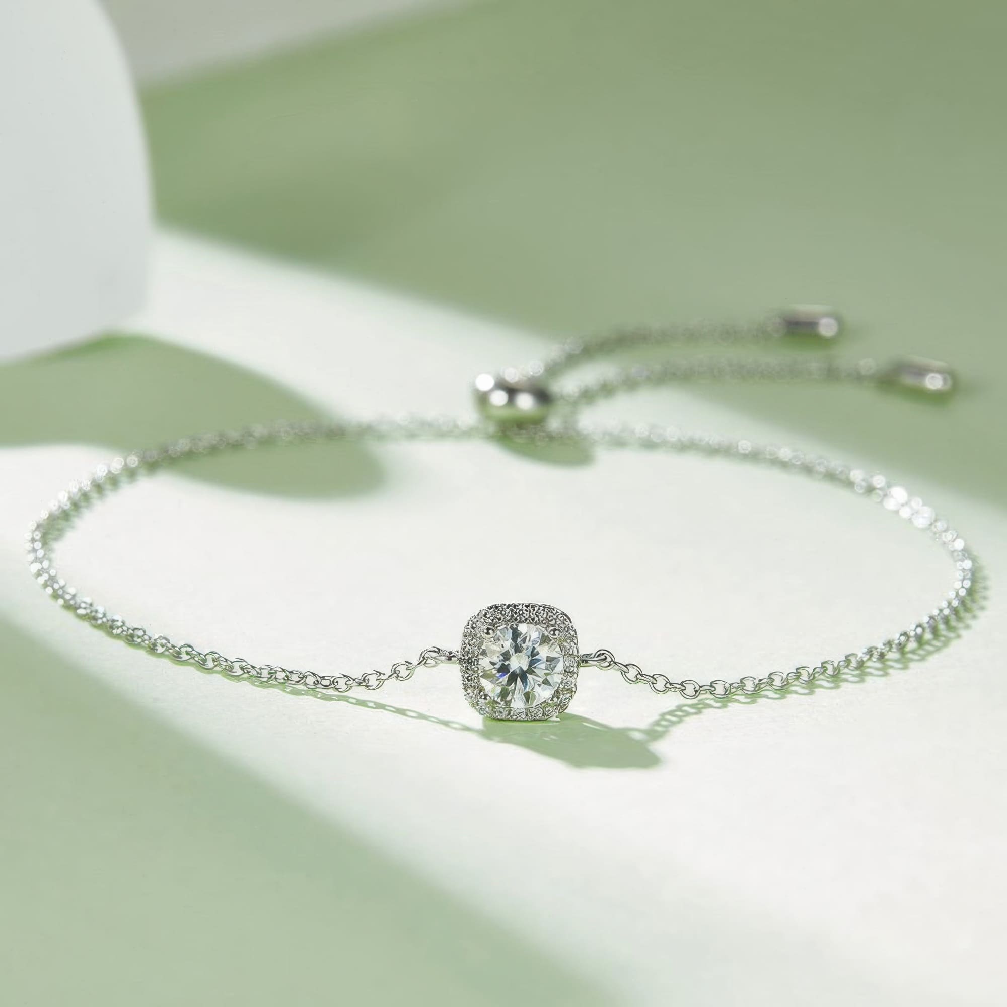 Square Design Moissanite Jewelry Set | Modern Geometric 3-Piece Collection - alternate view