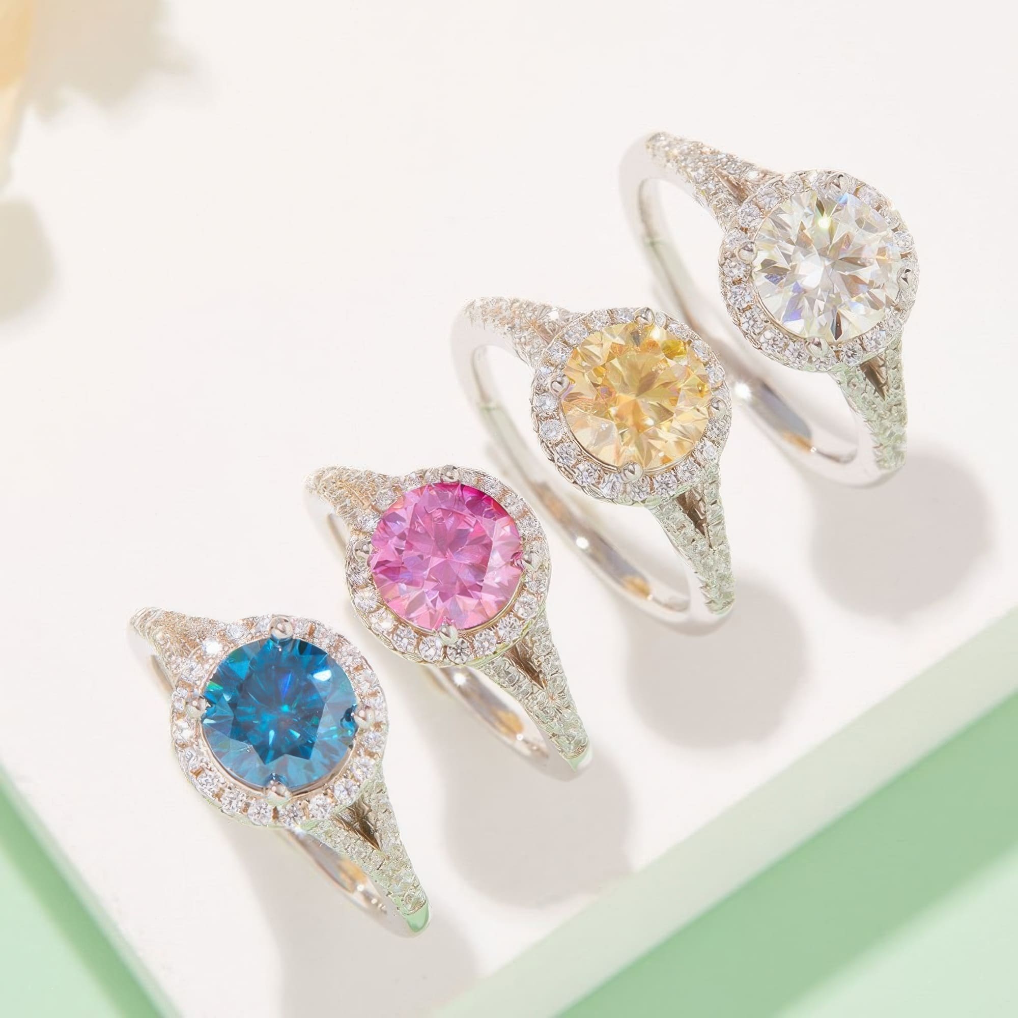 Luxury Double Shank Moissanite Ring | 1.5ct VVS D-Color Round Cut - Image 2