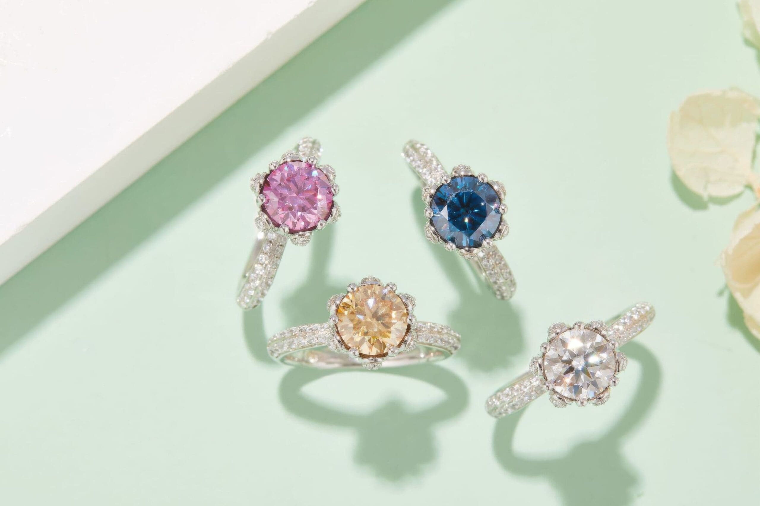 1.5ct Floral Moissanite Statement Ring - Image 3