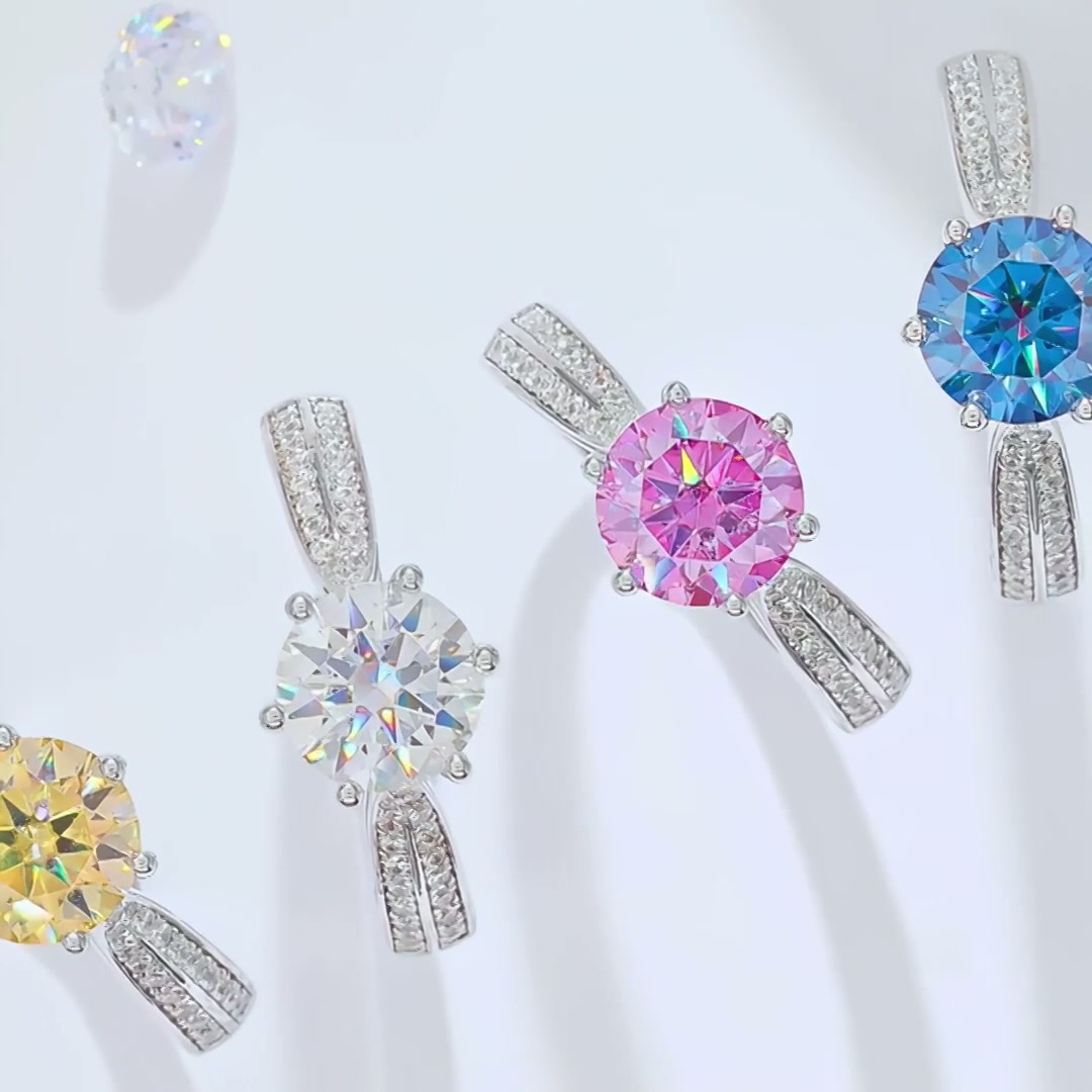 1.5ct Starlight Moissanite Statement Ring product video thumbnail