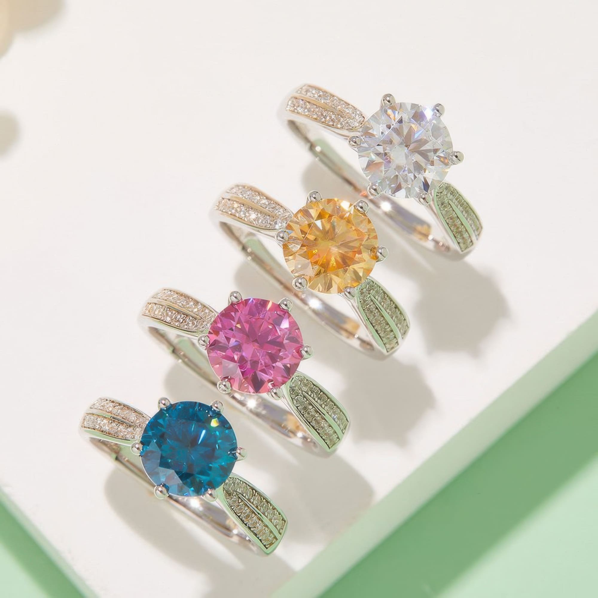 2 Carat Queen-Style Moissanite Statement Ring - Image 2