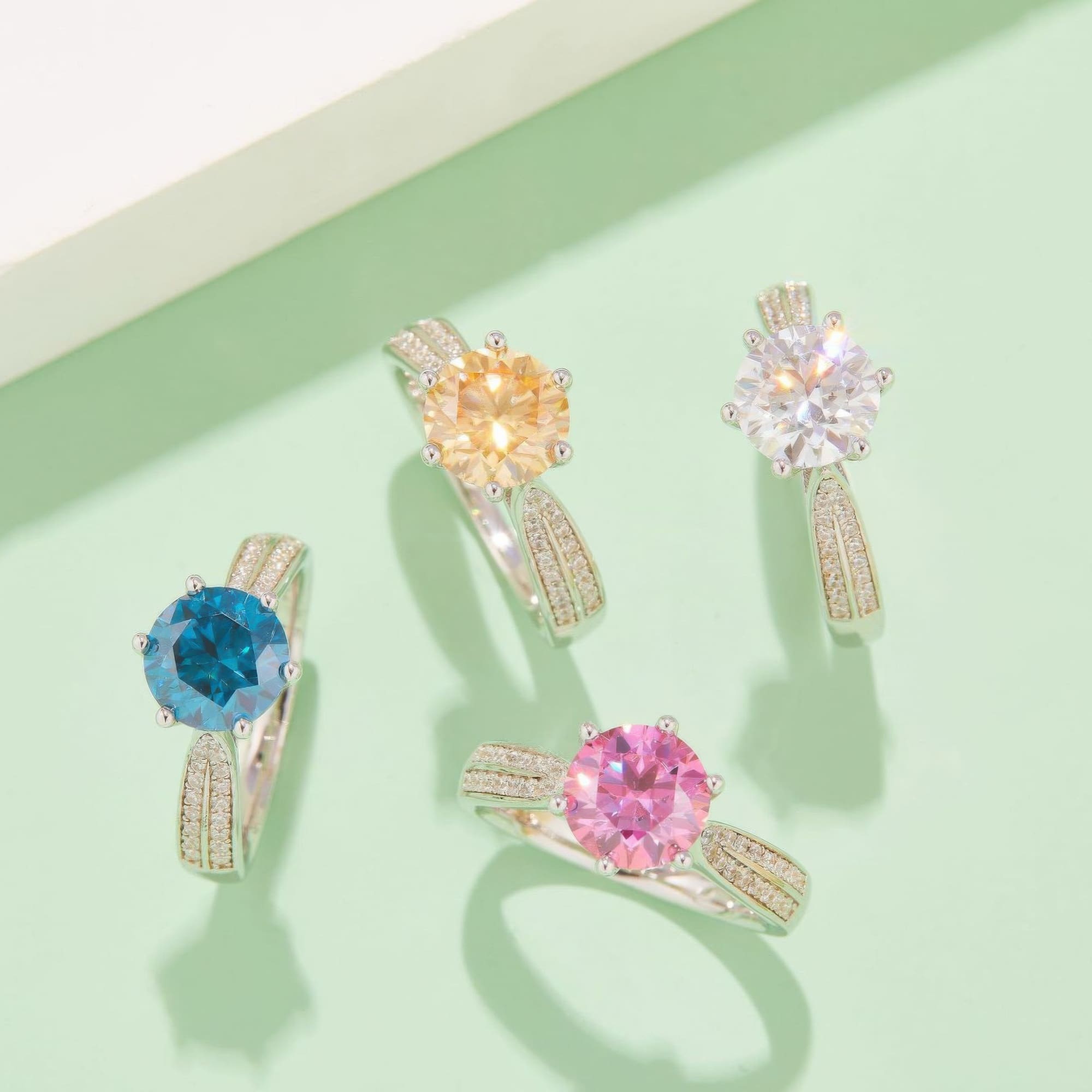 2 Carat Queen-Style Moissanite Statement Ring - Image 3