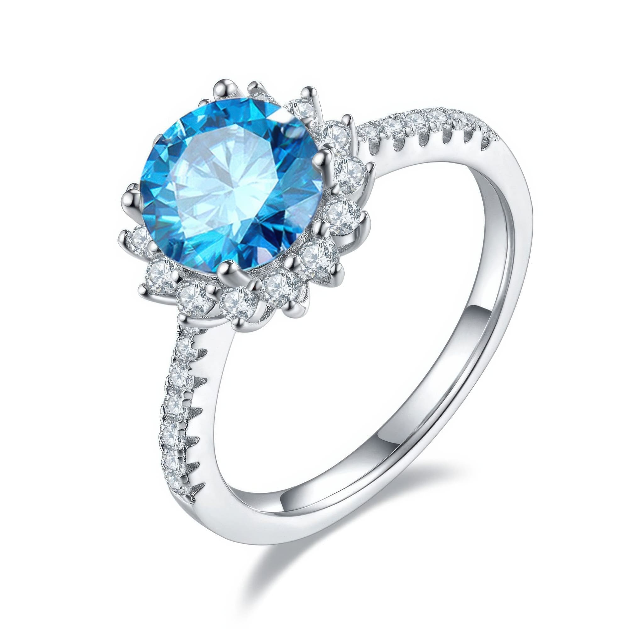 Vintage Sunflower Moissanite Ring - Image 5