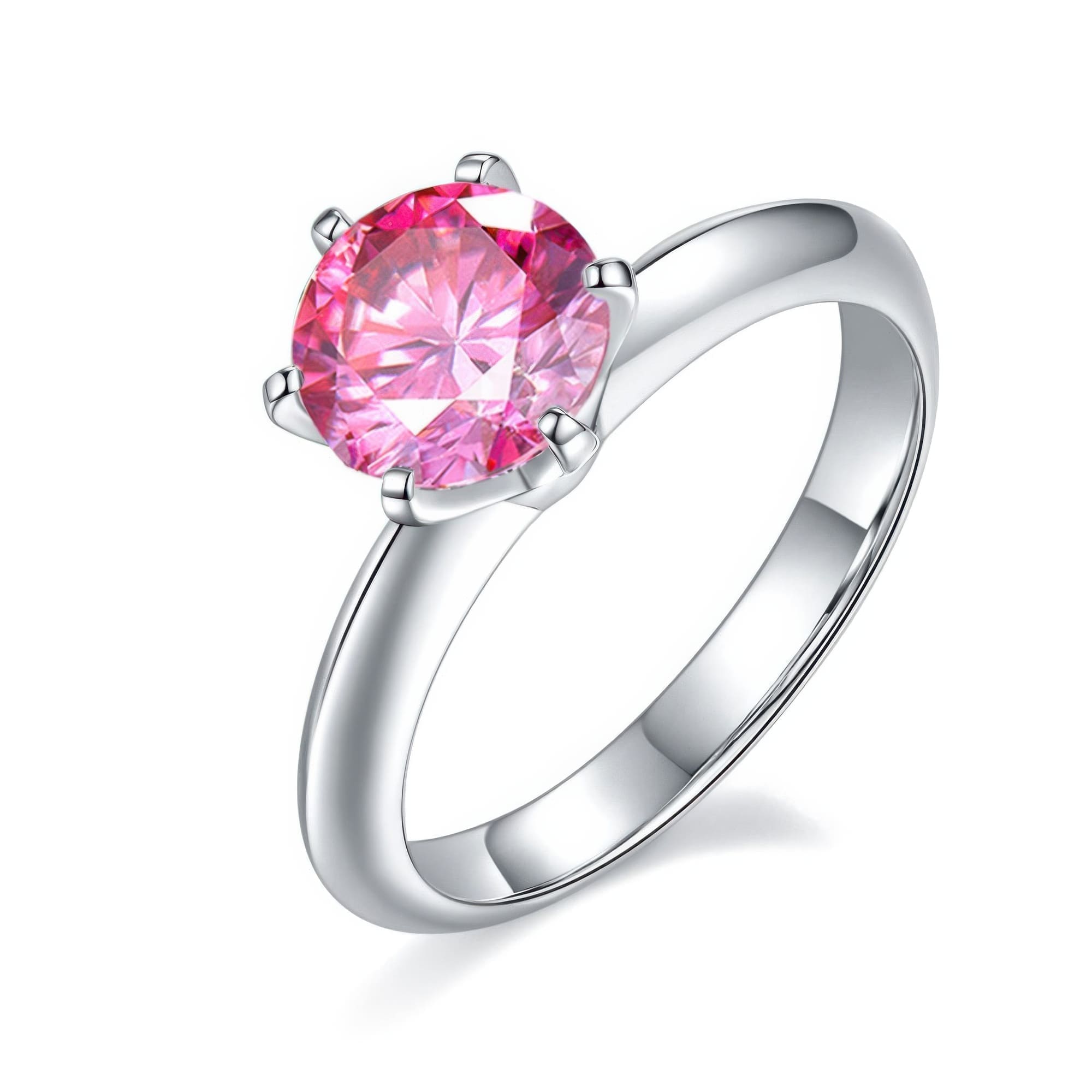 1.5ct Classic Six Prong Moissanite Ring