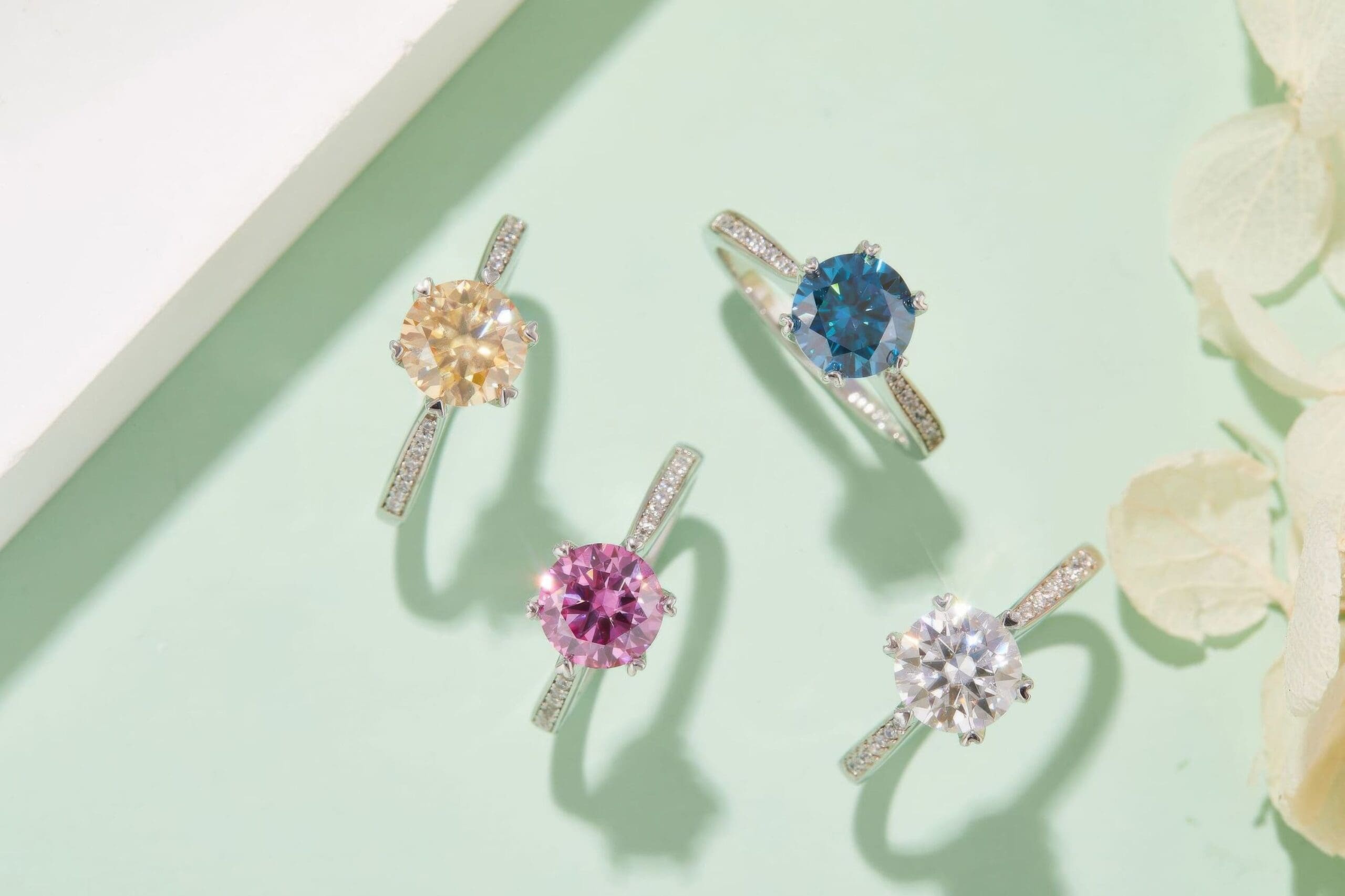 1.5ct Moissanite Fashion Ring | Geometric Round Cut - Image 3