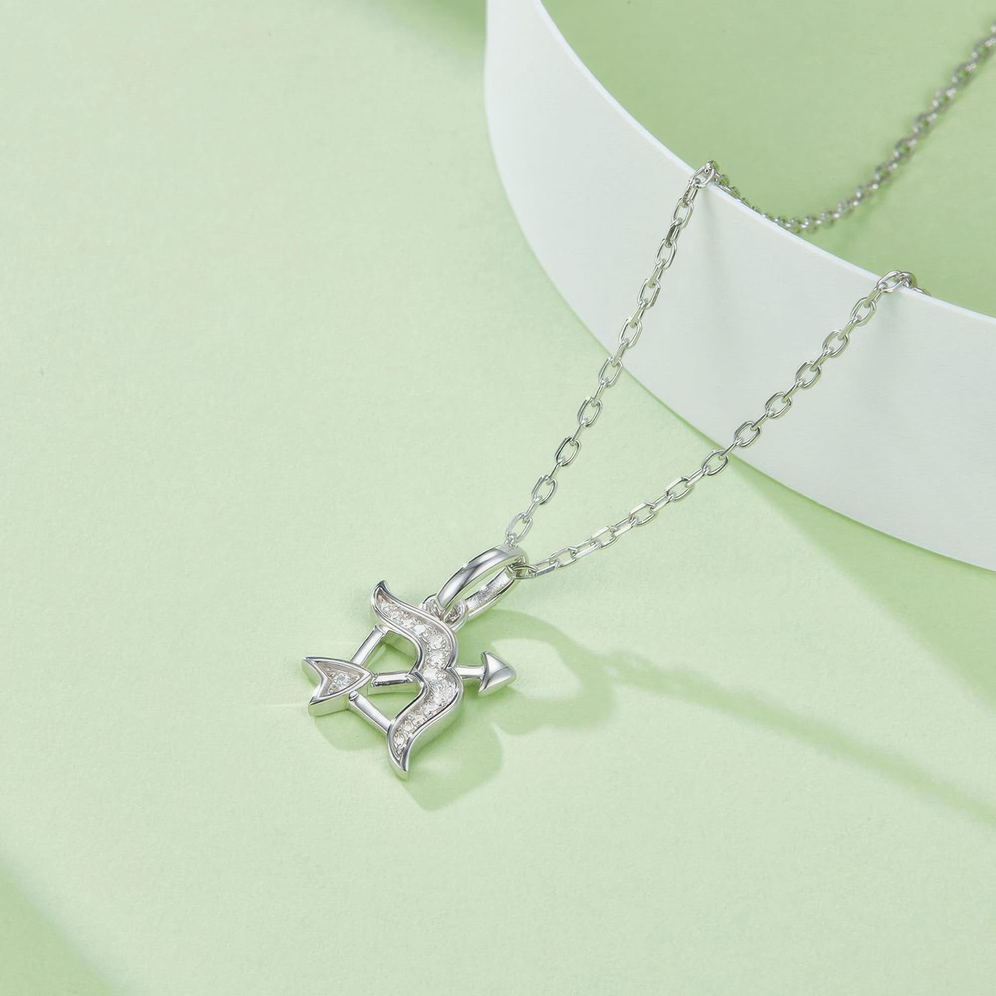 Sagittarius Constellation Moissanite Pendant Necklace | Minimalist Zodiac Jewelry - Image 2