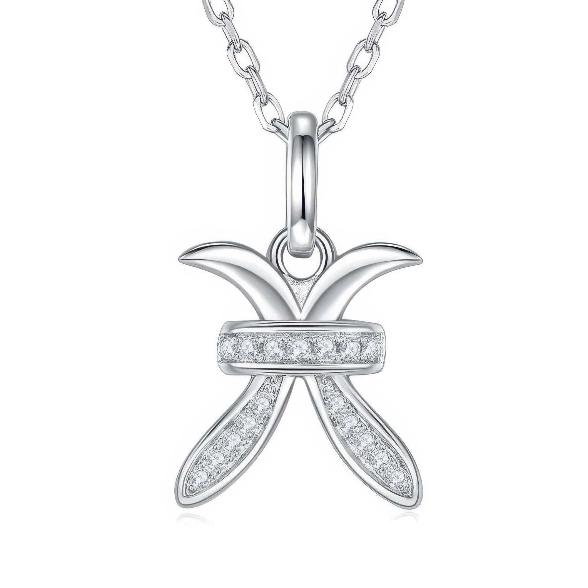 Pisces Constellation Moissanite Pendant | Elegant Zodiac Jewelry for Women"