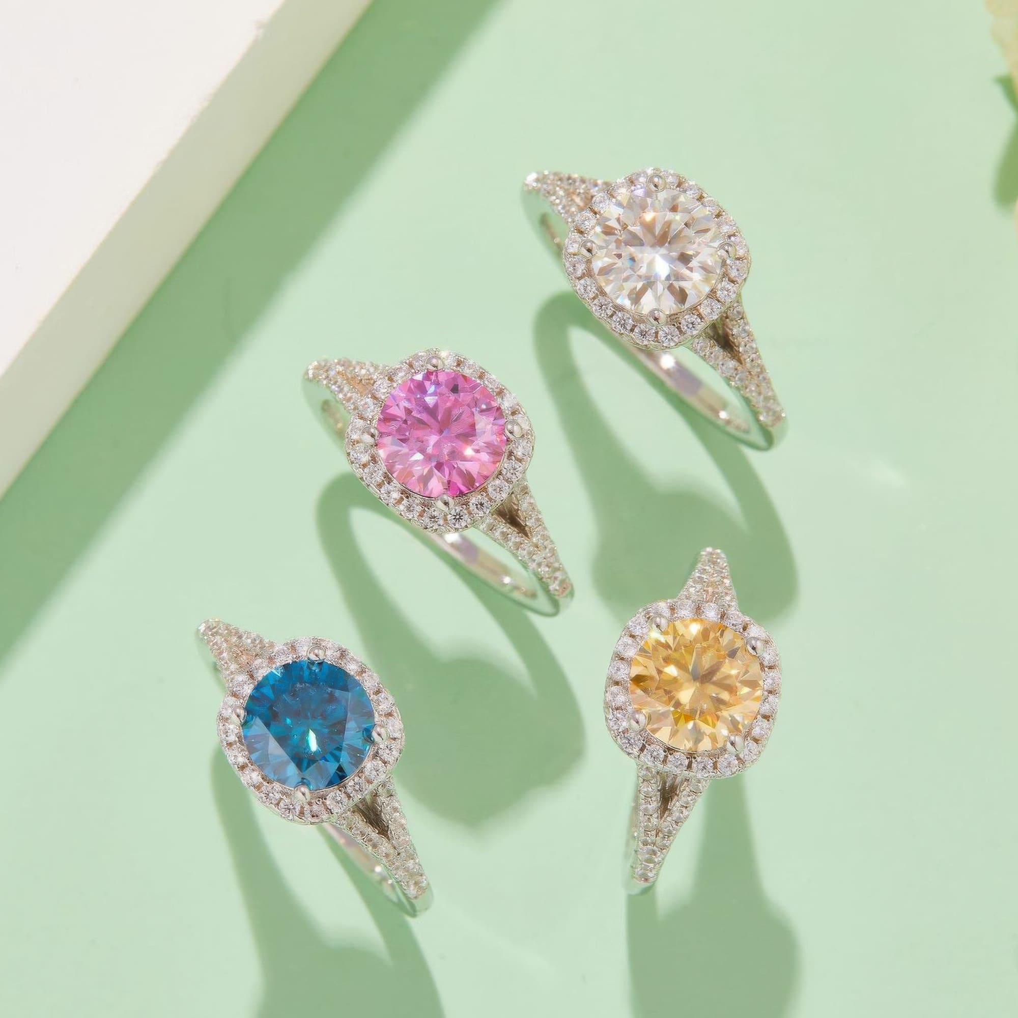 1.5ct Square Cut Moissanite Statement Ring |  Double Arm Design - Image 3