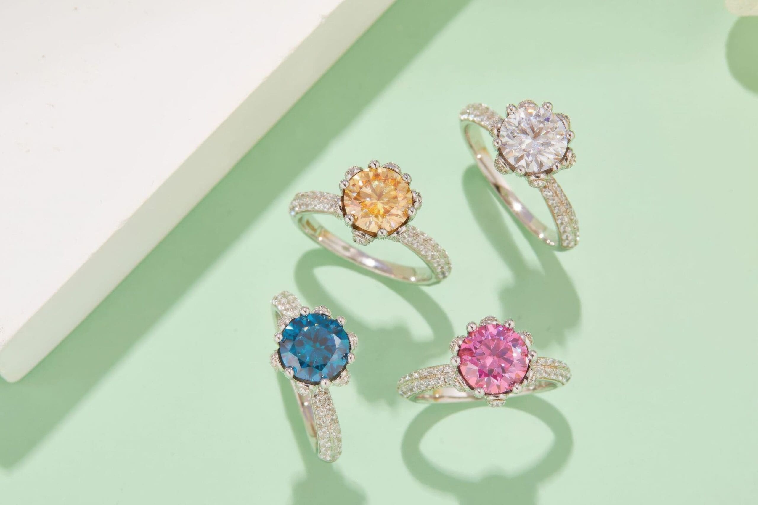 925 Silver Flower Goddess Moissanite Ring - Image 3