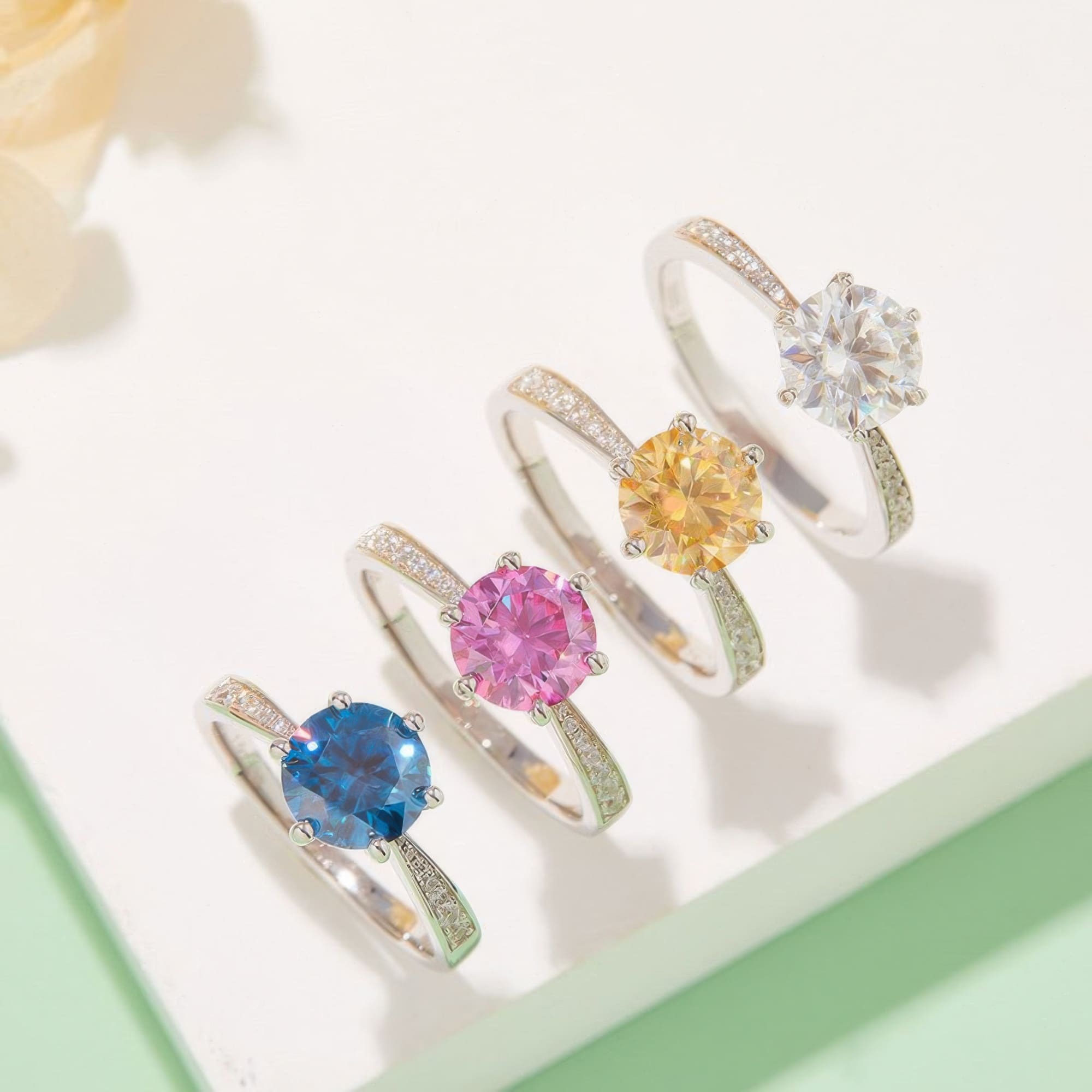 1.5ct Micro Pave Moissanite Statement Ring - Image 2