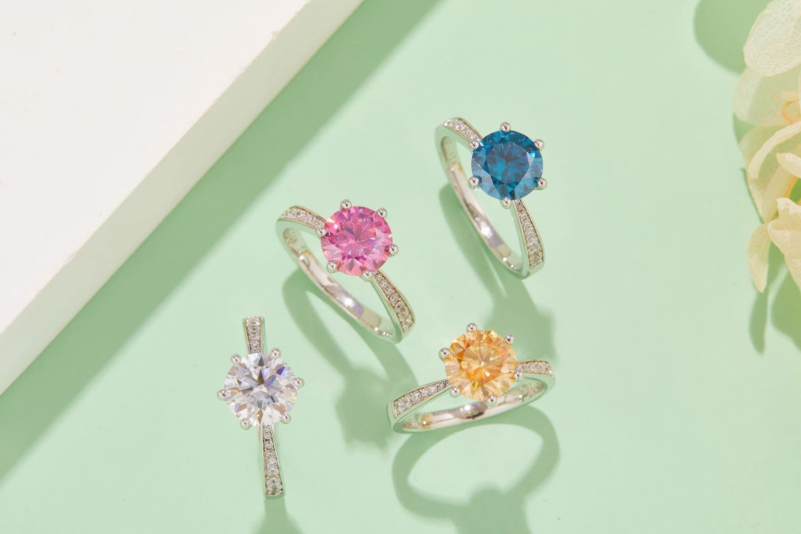 1.5ct Micro Pave Moissanite Statement Ring - Image 3