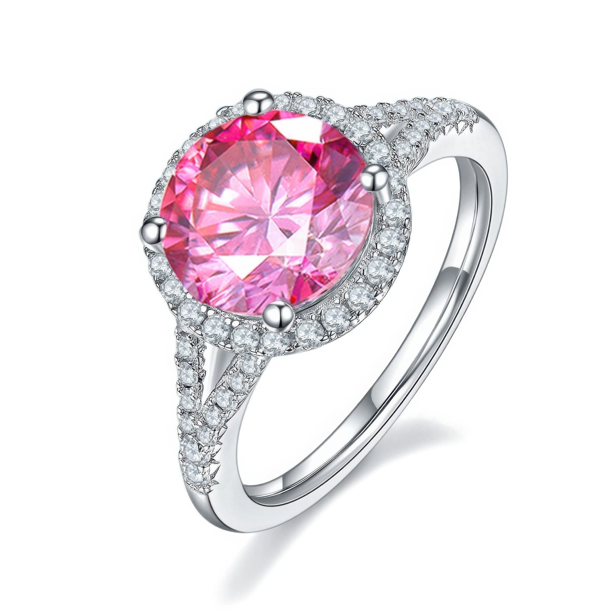 Vintage European 3CT Moissanite Ring | Double Band Bezel Setting