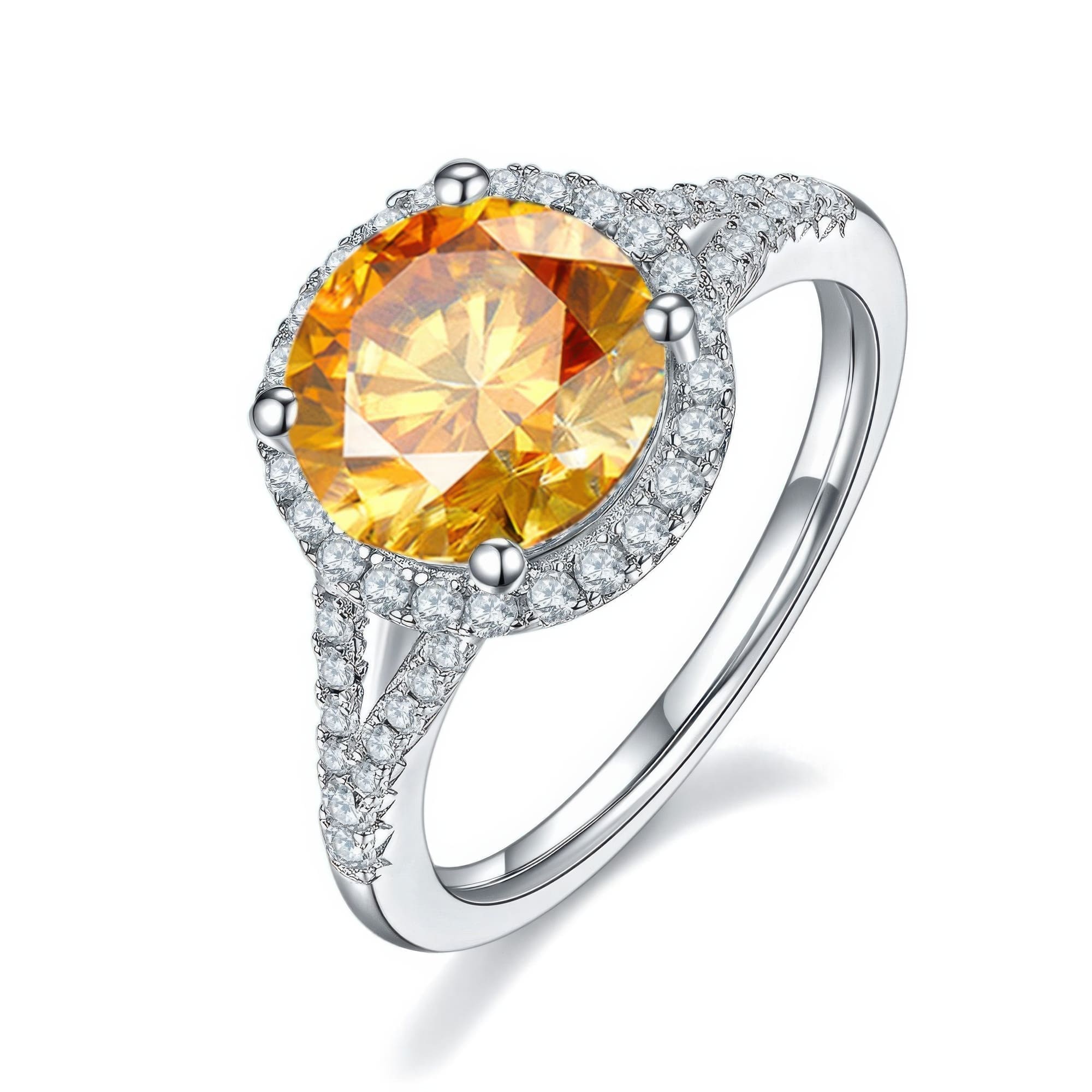 Vintage European 3CT Moissanite Ring | Double Band Bezel Setting - Image 4