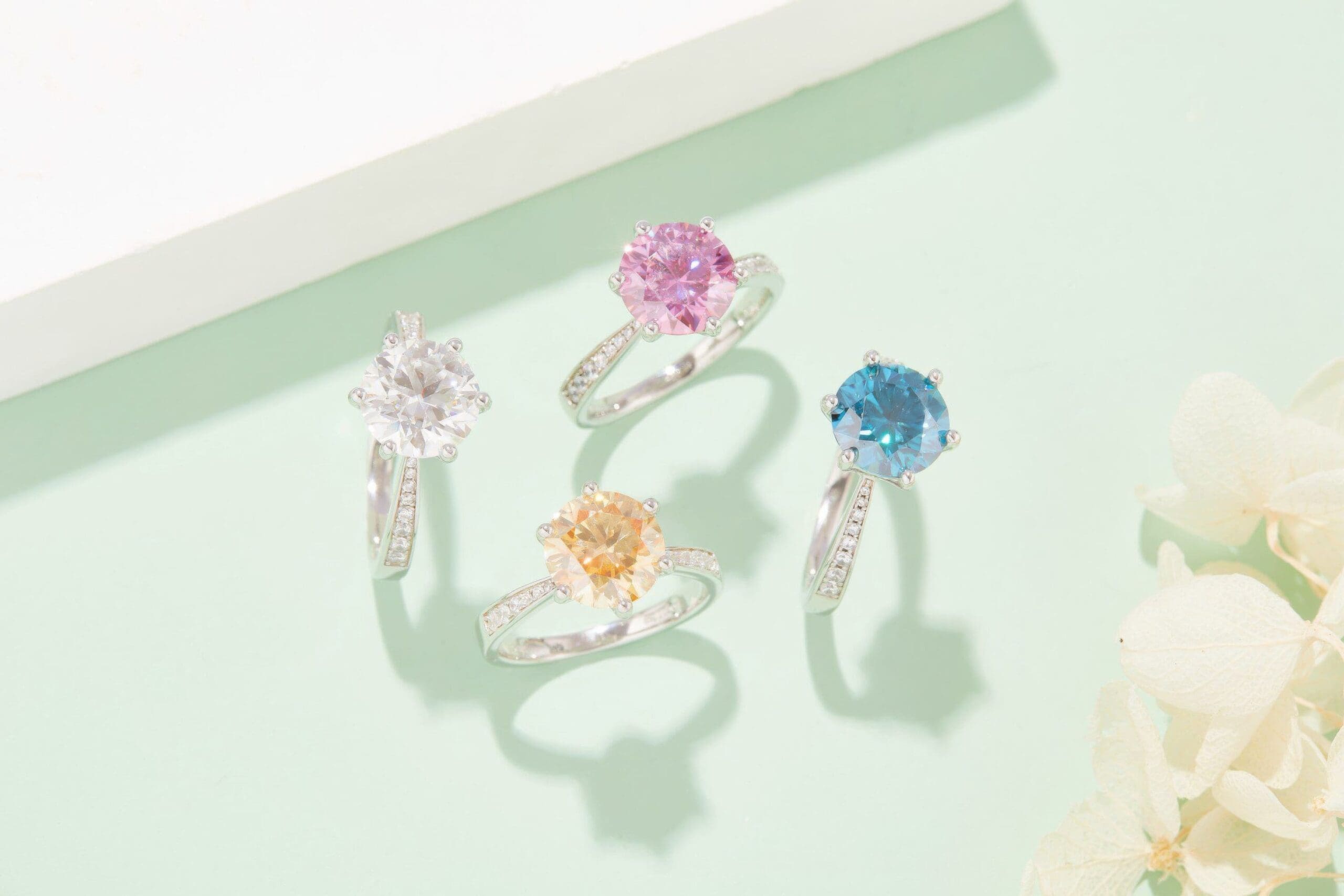 3 Carat Moissanite Fashion Ring | Dynamic Moving Design - Image 3