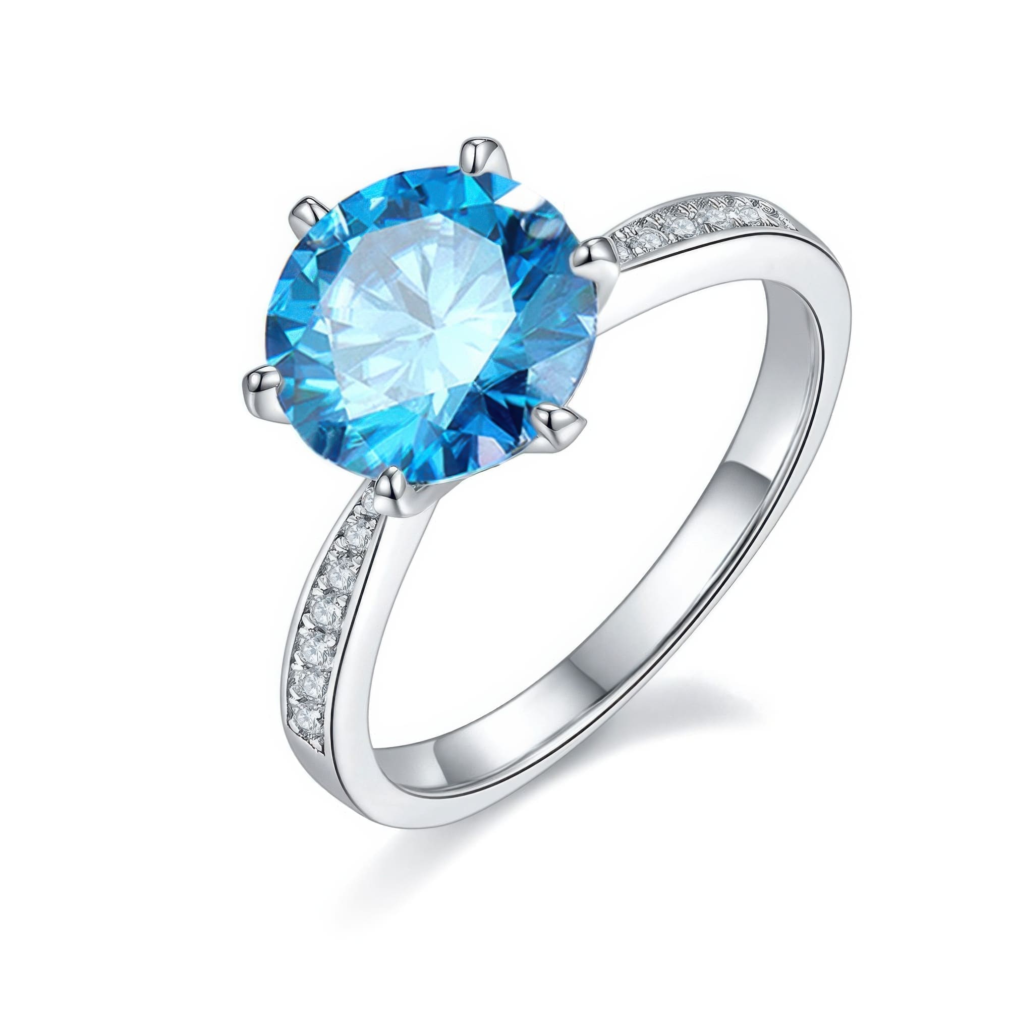 3 Carat Moissanite Fashion Ring | Dynamic Moving Design - Image 5