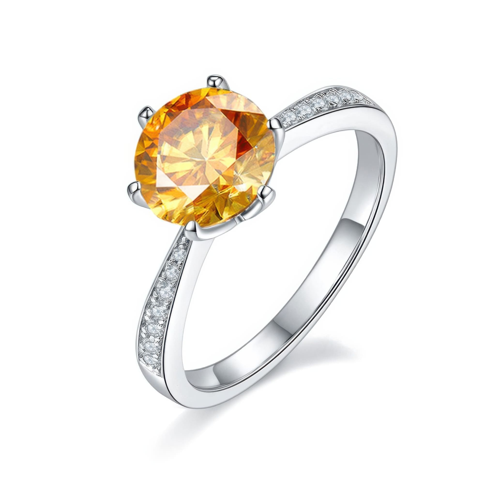 2 Carat Moissanite Statement Ring | Multi-Color Options | 925 Sterling Silver - Image 9