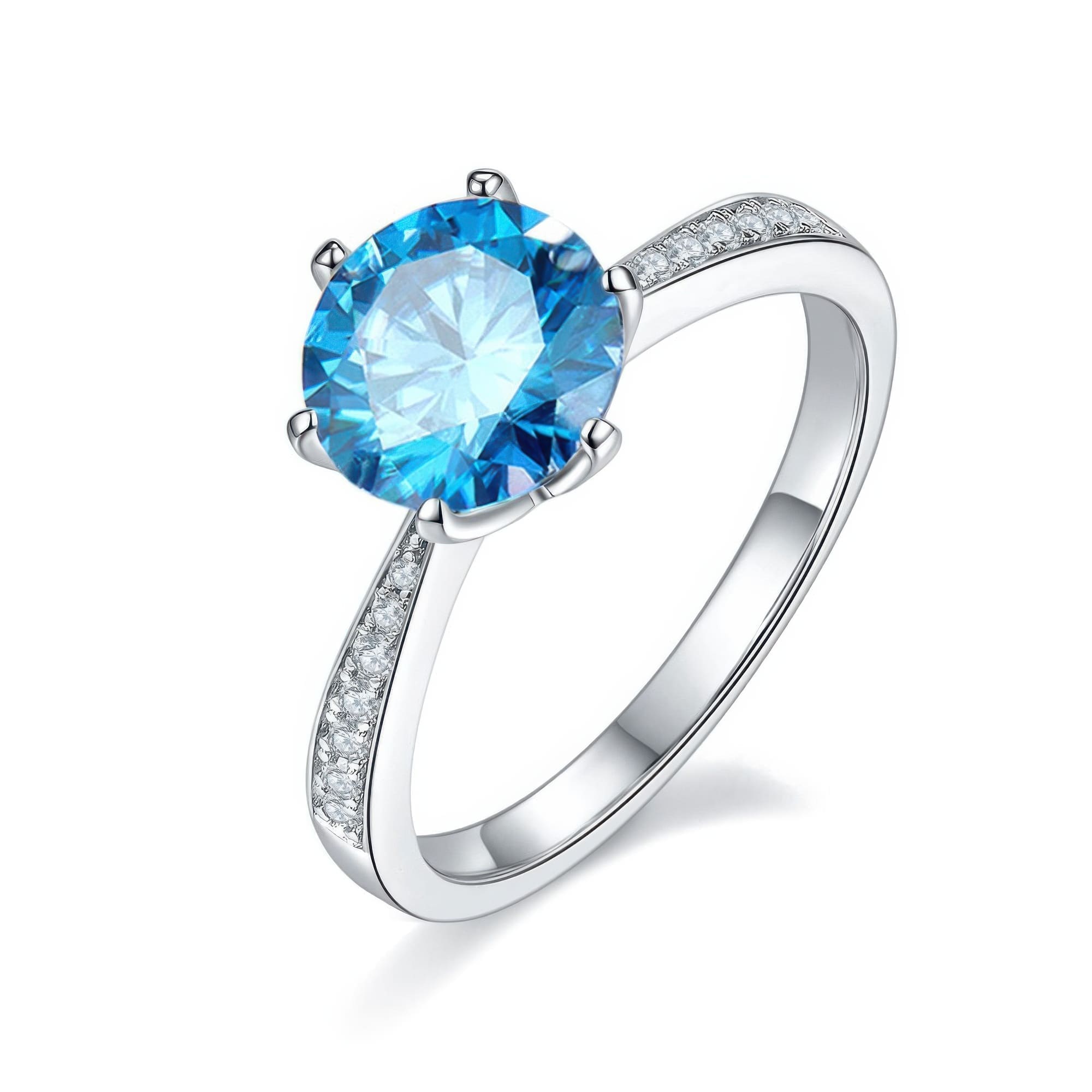 2 Carat Moissanite Statement Ring | Multi-Color Options | 925 Sterling Silver - Image 8