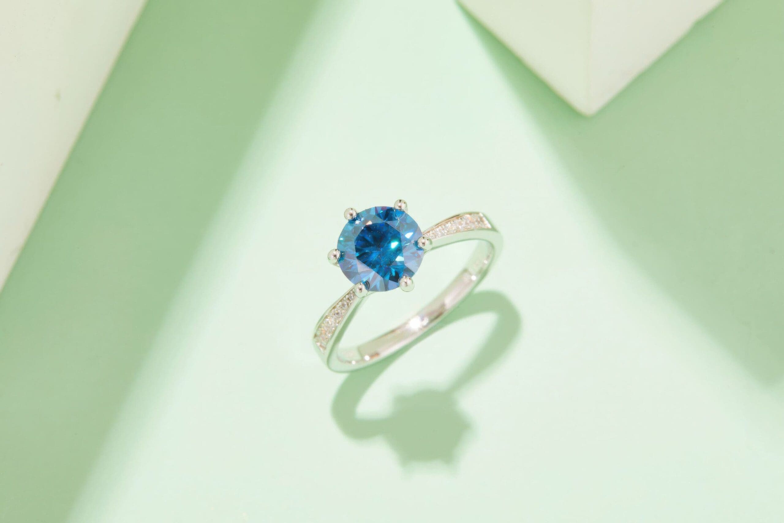 2 Carat Moissanite Statement Ring | Multi-Color Options | 925 Sterling Silver - Image 4