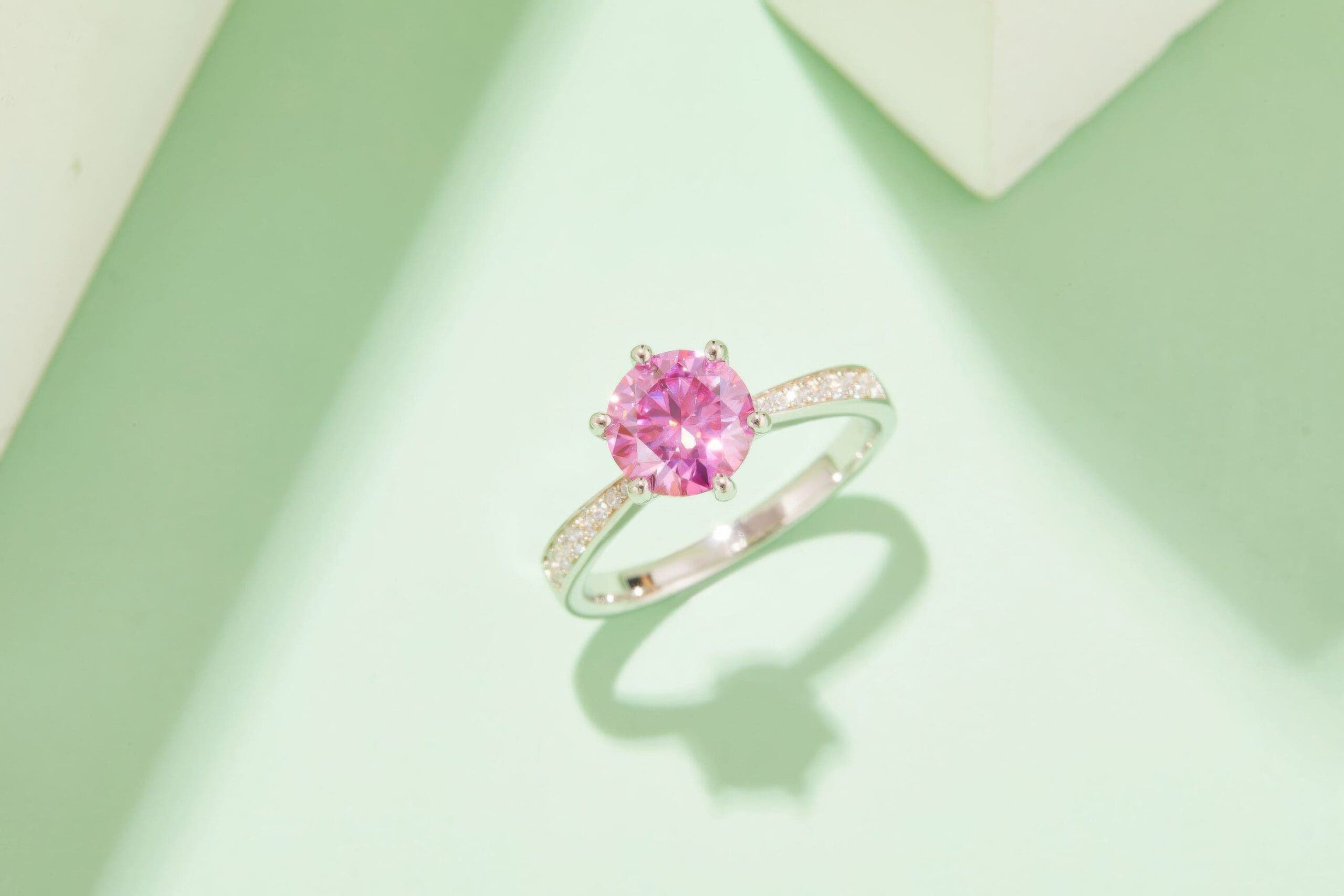 2 Carat Moissanite Statement Ring | Multi-Color Options | 925 Sterling Silver - Image 5