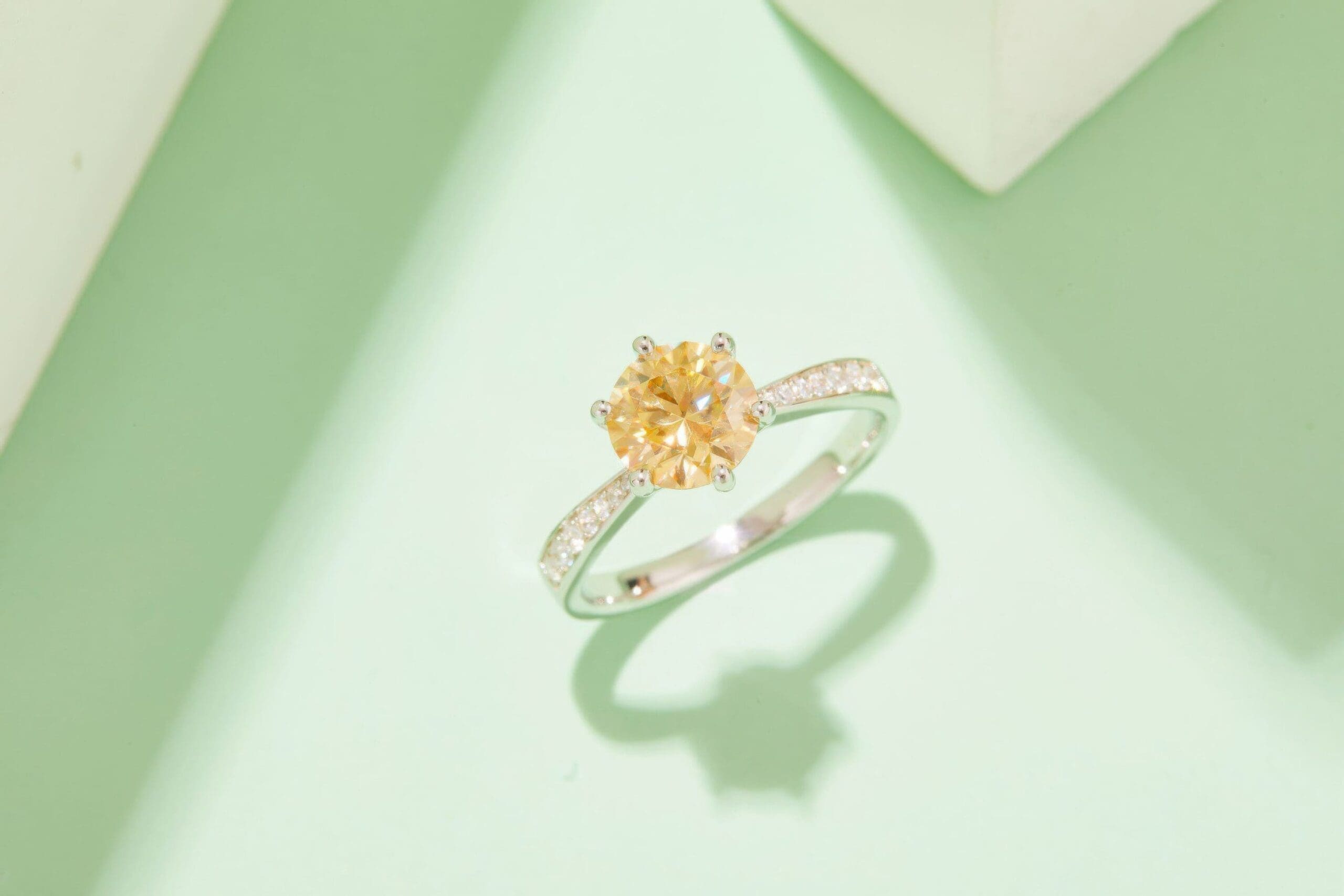 2 Carat Moissanite Statement Ring | Multi-Color Options | 925 Sterling Silver - Image 6