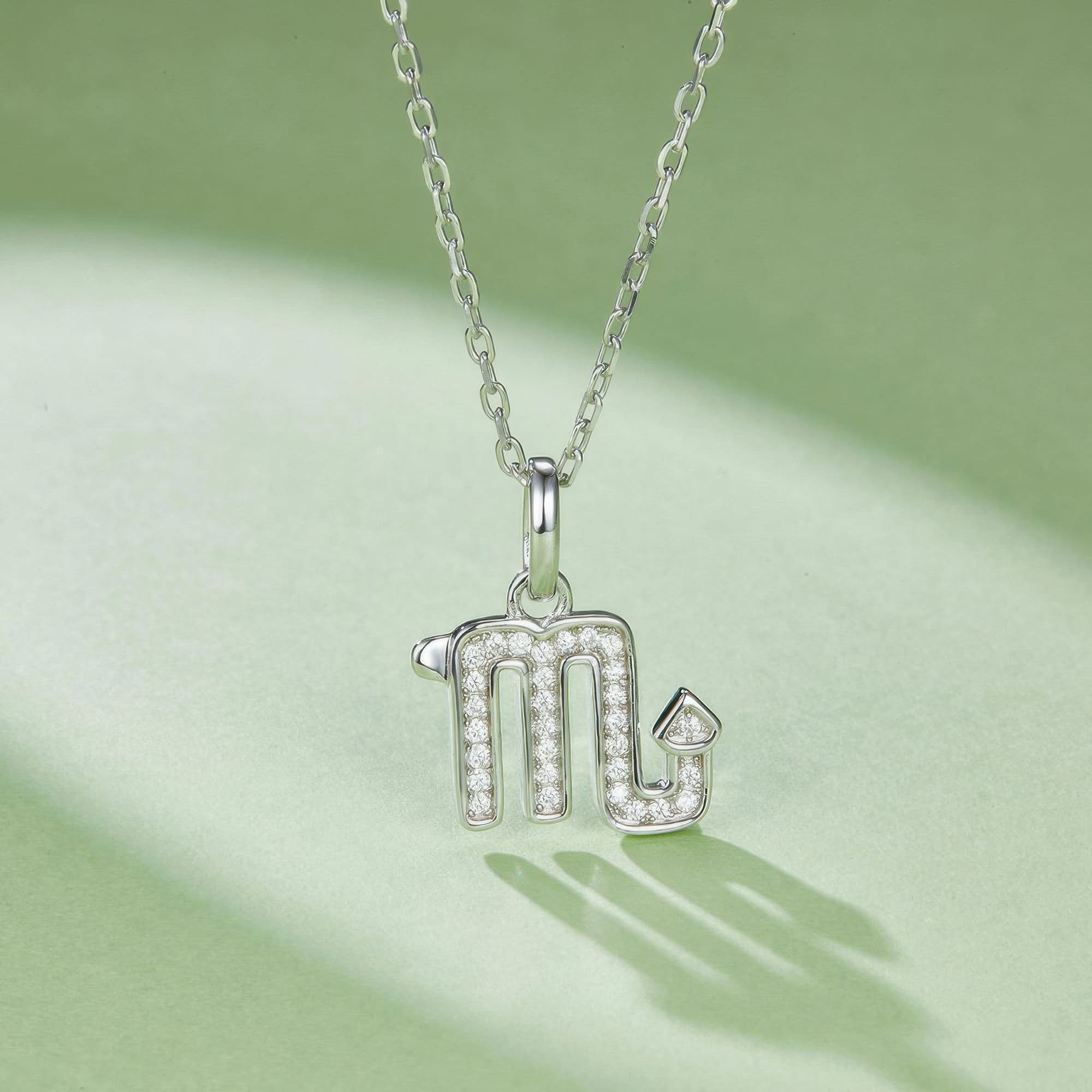Moissanite Scorpio Constellation Necklace | Minimalist Zodiac Pendant - Image 3