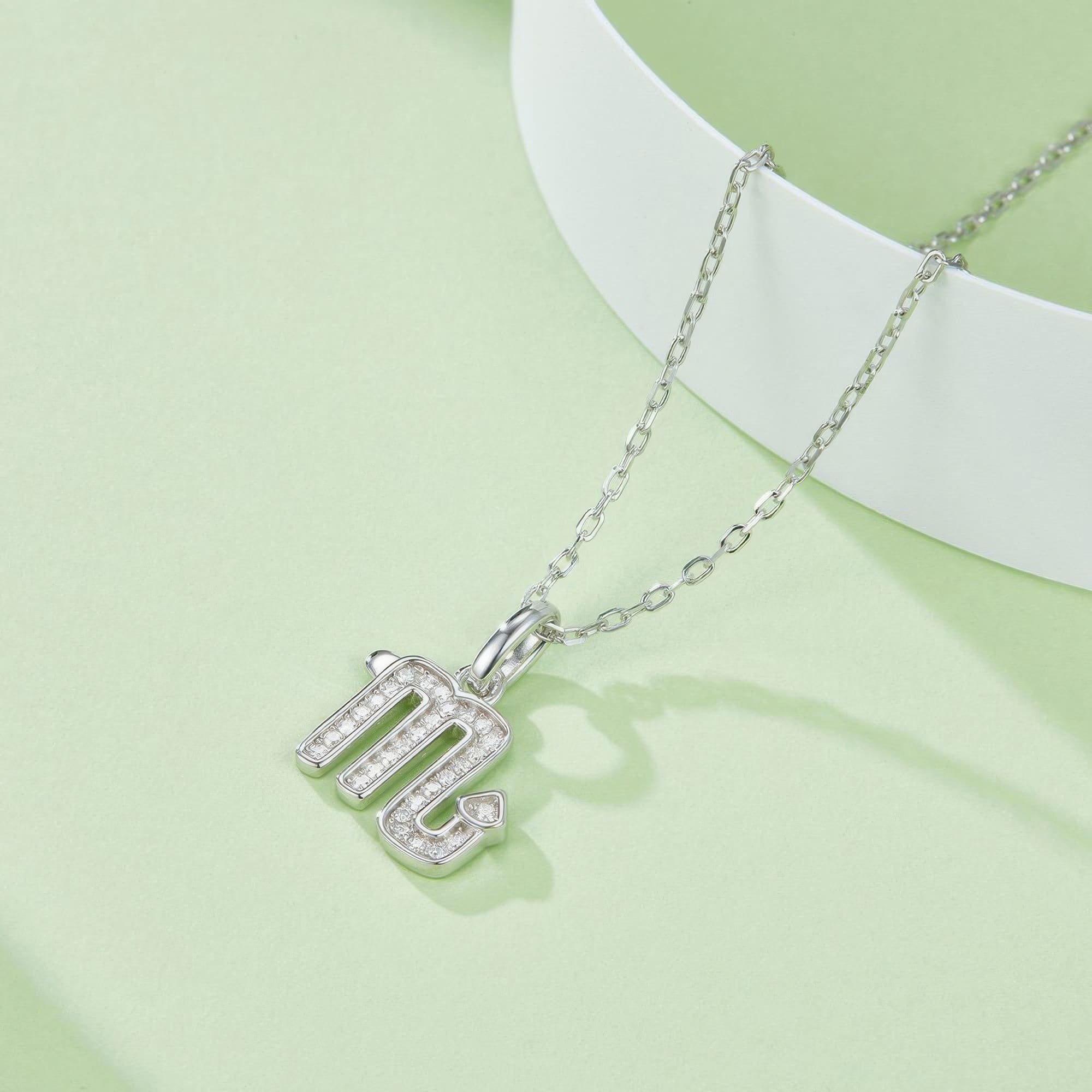 Moissanite Scorpio Constellation Necklace | Minimalist Zodiac Pendant - Image 2