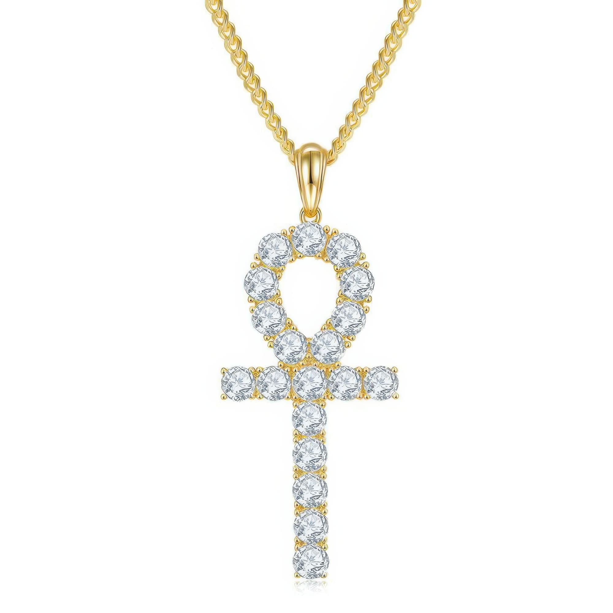 Moissanite Cross Pendant Necklace | 925 Sterling Silver with 5MM D-Color Moissanite - Image 7