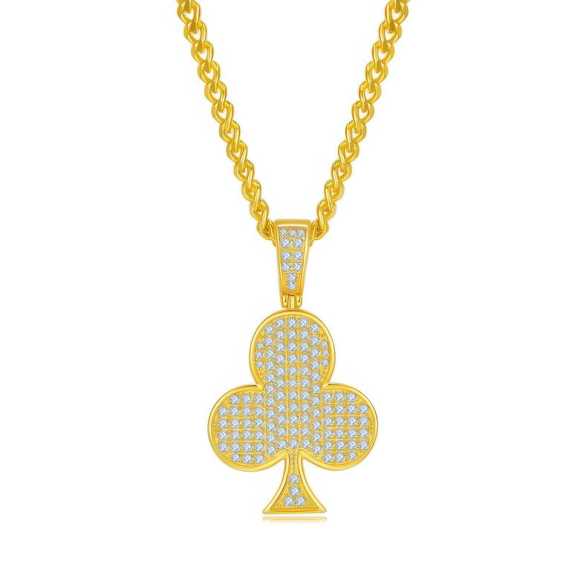 Playing Card Club Moissanite Pendant | Hip Hop 925 Silver Necklace Charm - Image 4