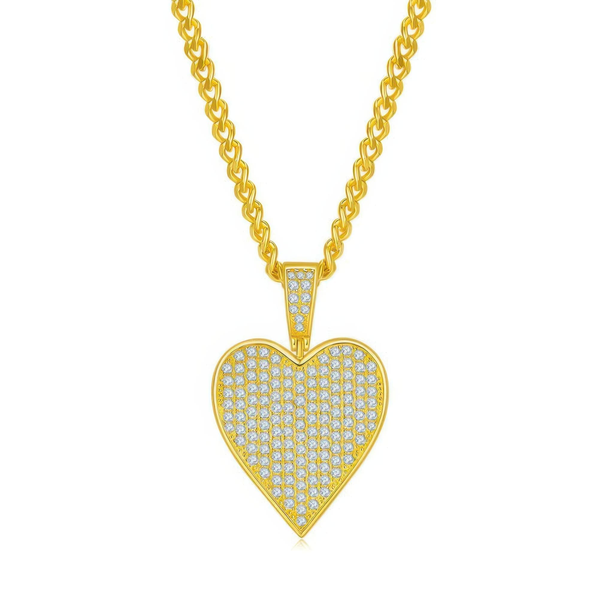 925 Silver Poker Hearts Moissanite Pendant | Hip Hop Playing Card Necklace Charm | Unisex - Image 5