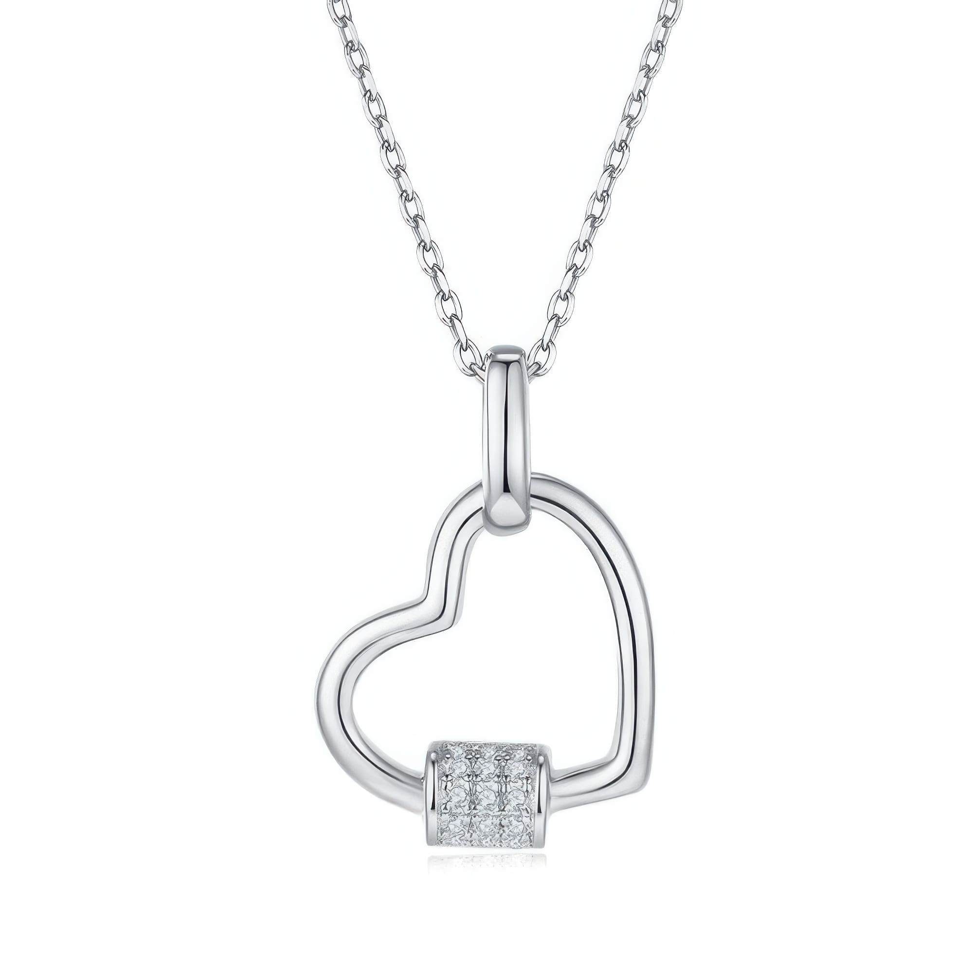 Heart Shape Moissanite Pendant Necklace | Dainty Love Jewelry for Women