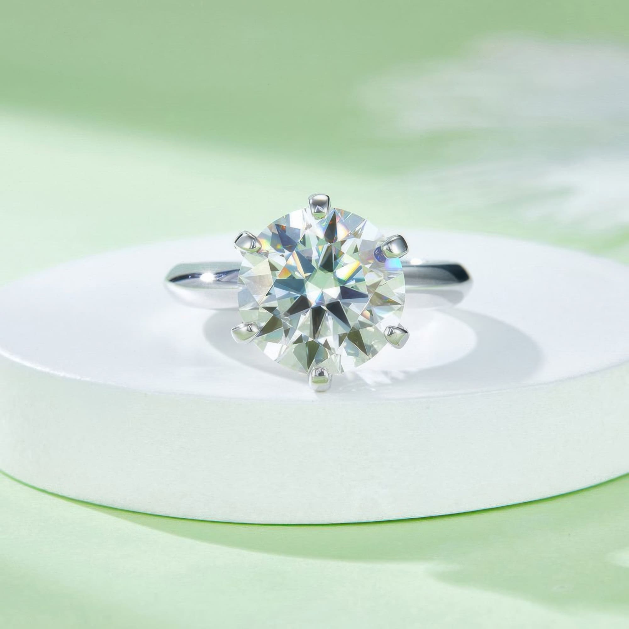 5 Carat Classic Moissanite Ring - Image 4