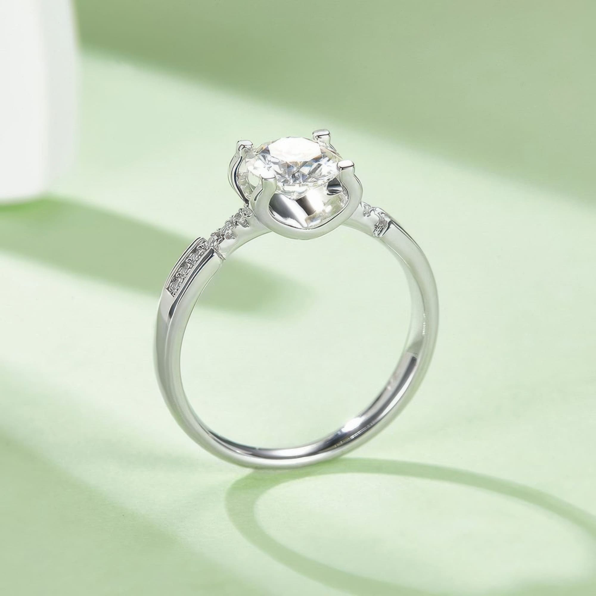 Bull Head Moissanite Statement Ring - Image 5