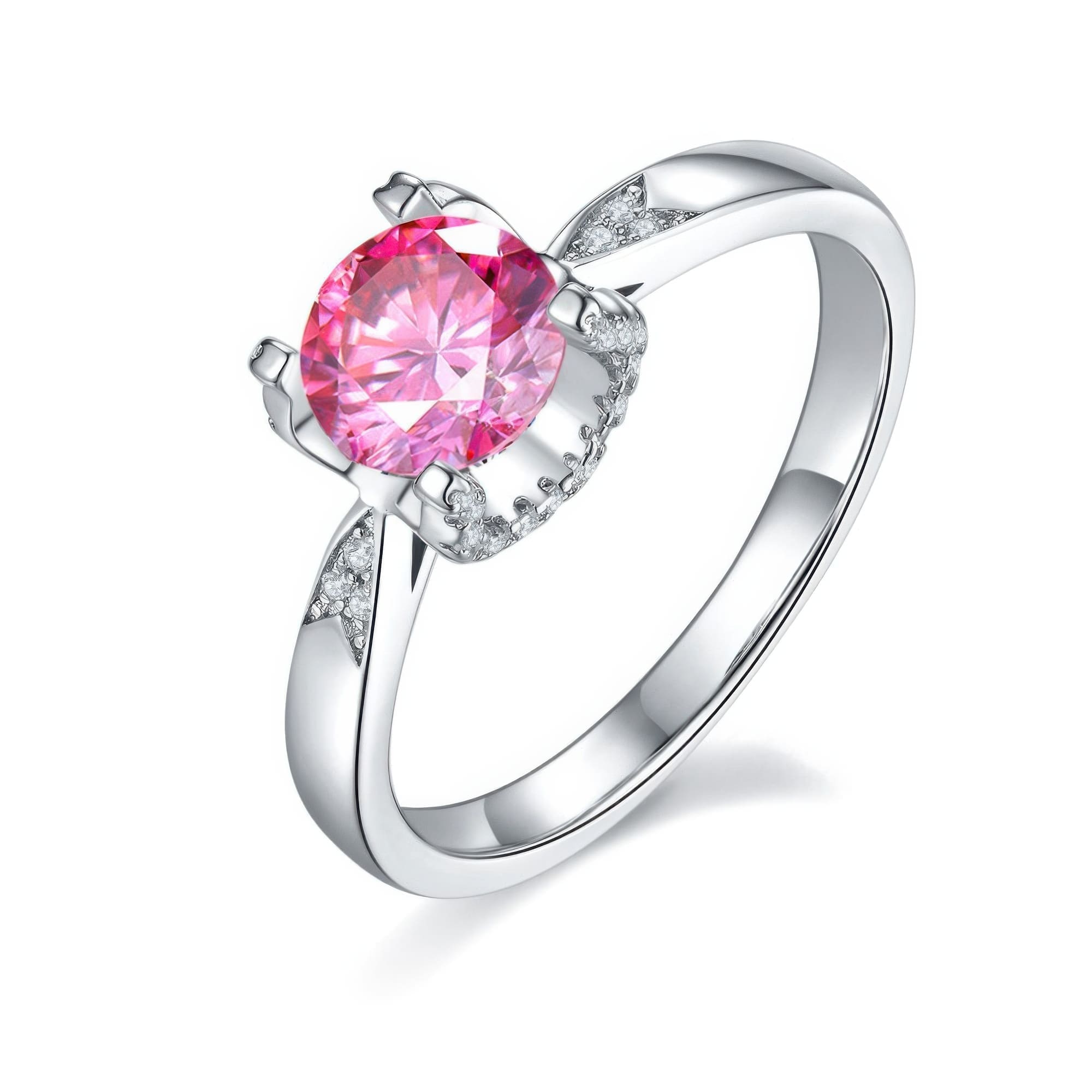 Geometric Moissanite Statement Ring | Trendy INS Style Design - Image 9