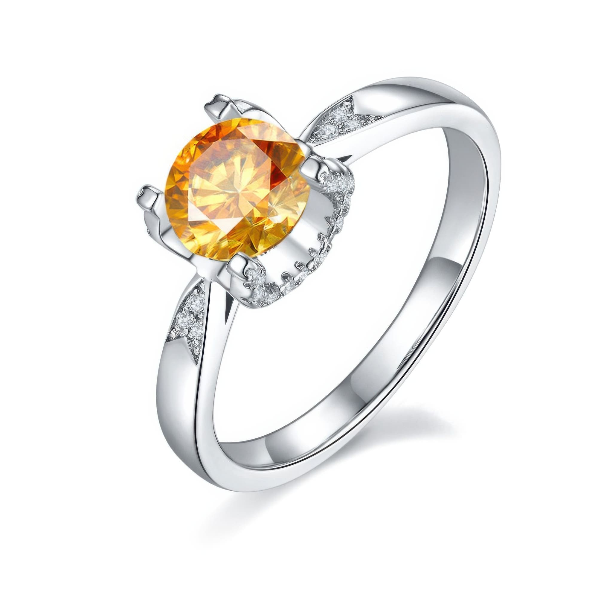 Geometric Moissanite Statement Ring | Trendy INS Style Design - Image 10