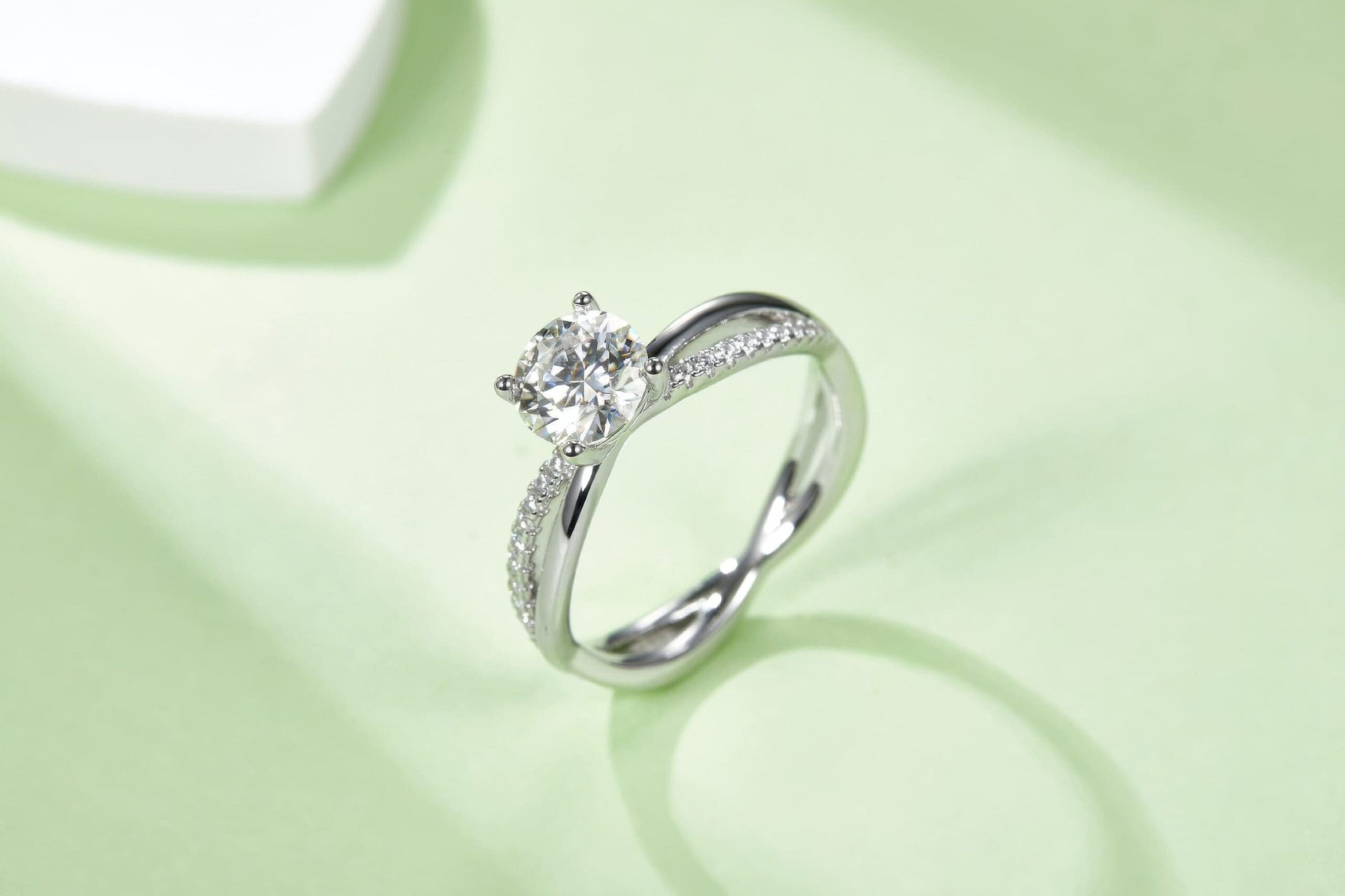 1 Carat Moissanite Solitaire Ring | Classic Six-Prong 925 Silver | D Color - Image 5