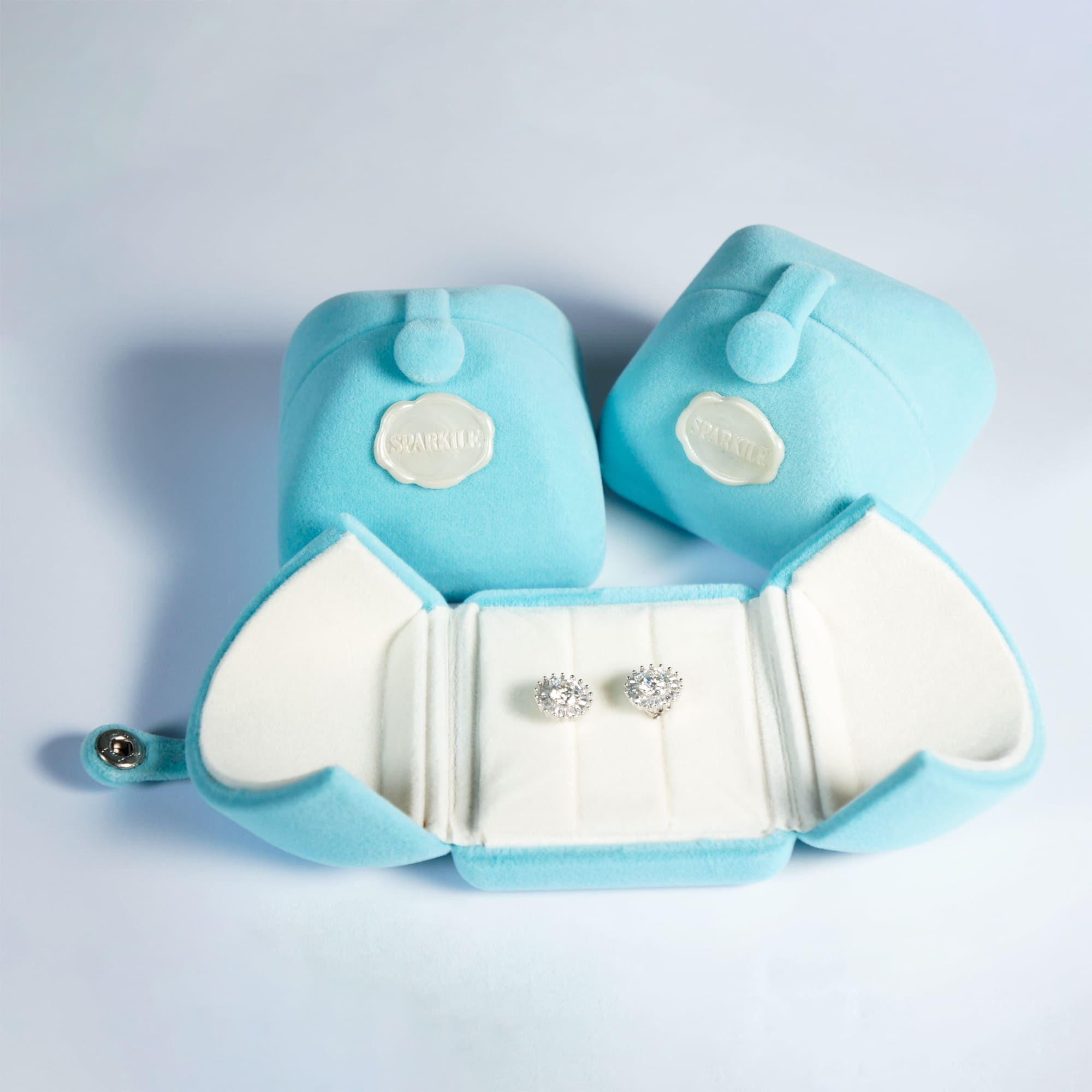 Princess Cut Moissanite Stud Earrings - 925 Silver, Minimalist Square Design - Image 6