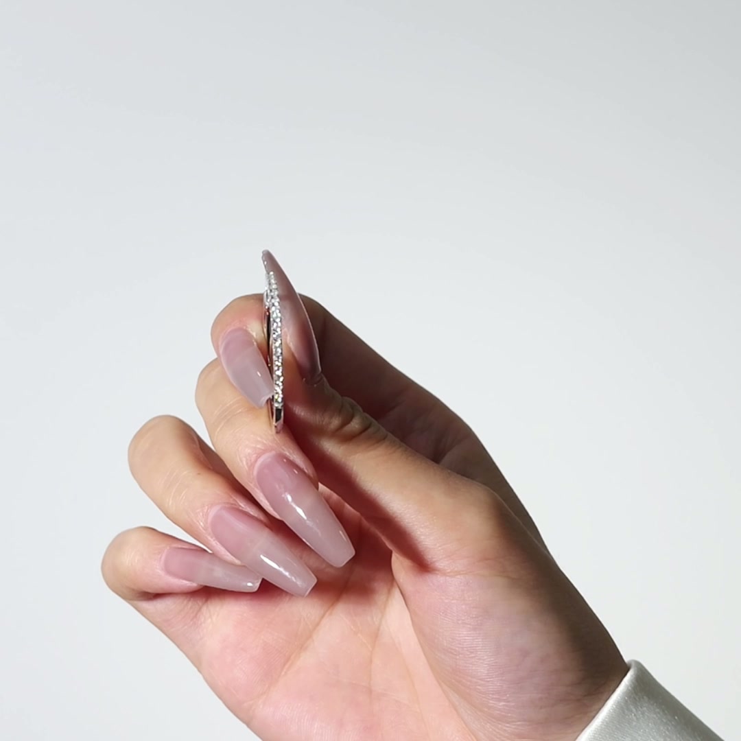 0.54 CTW Moissanite Pavé Set Hoop Earrings in 925 Silver Plated with White Gold product video thumbnail