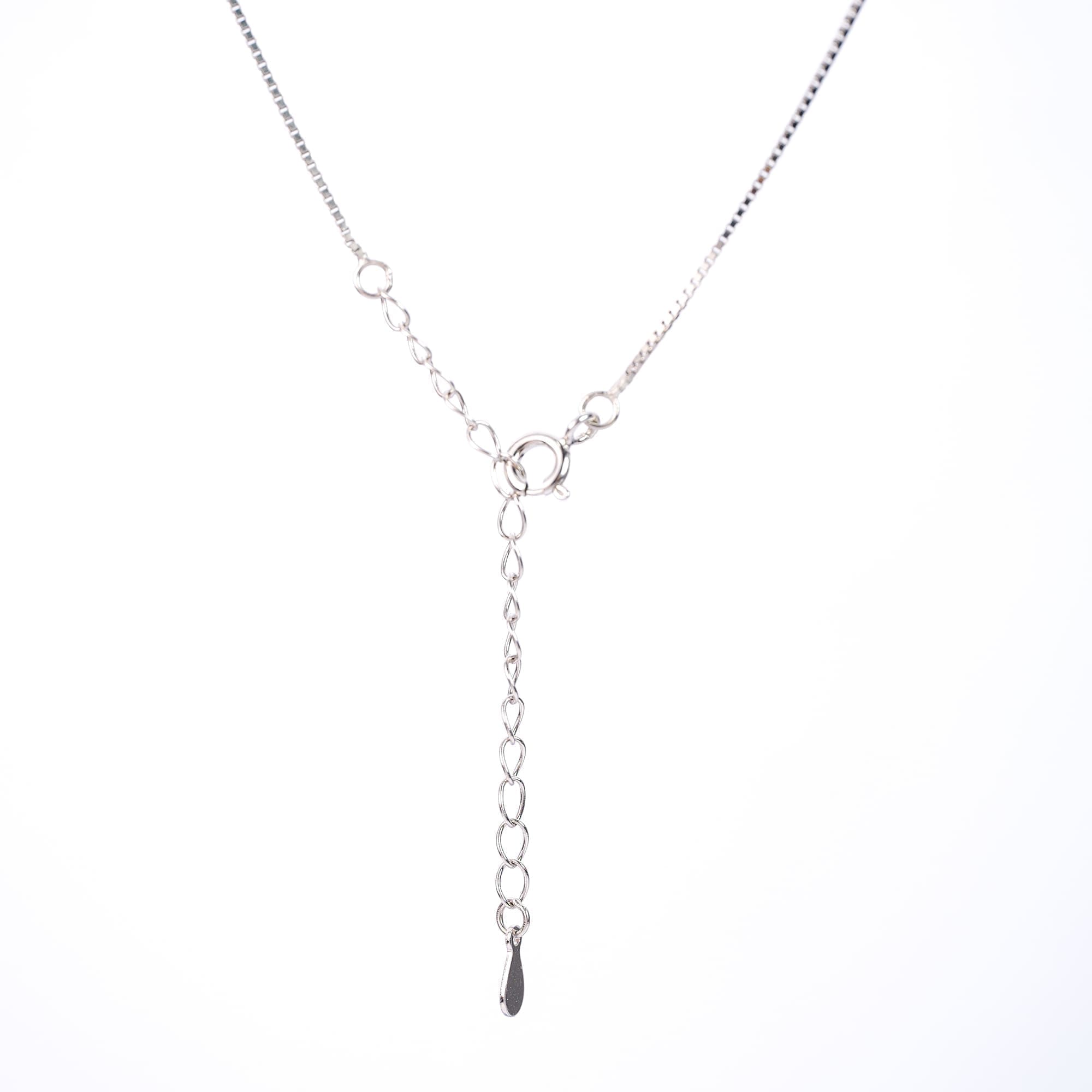 Minimalist 0.50 CT Round Moissanite Pendant Necklace in 925 Silver Plated with White Gold - Image 5