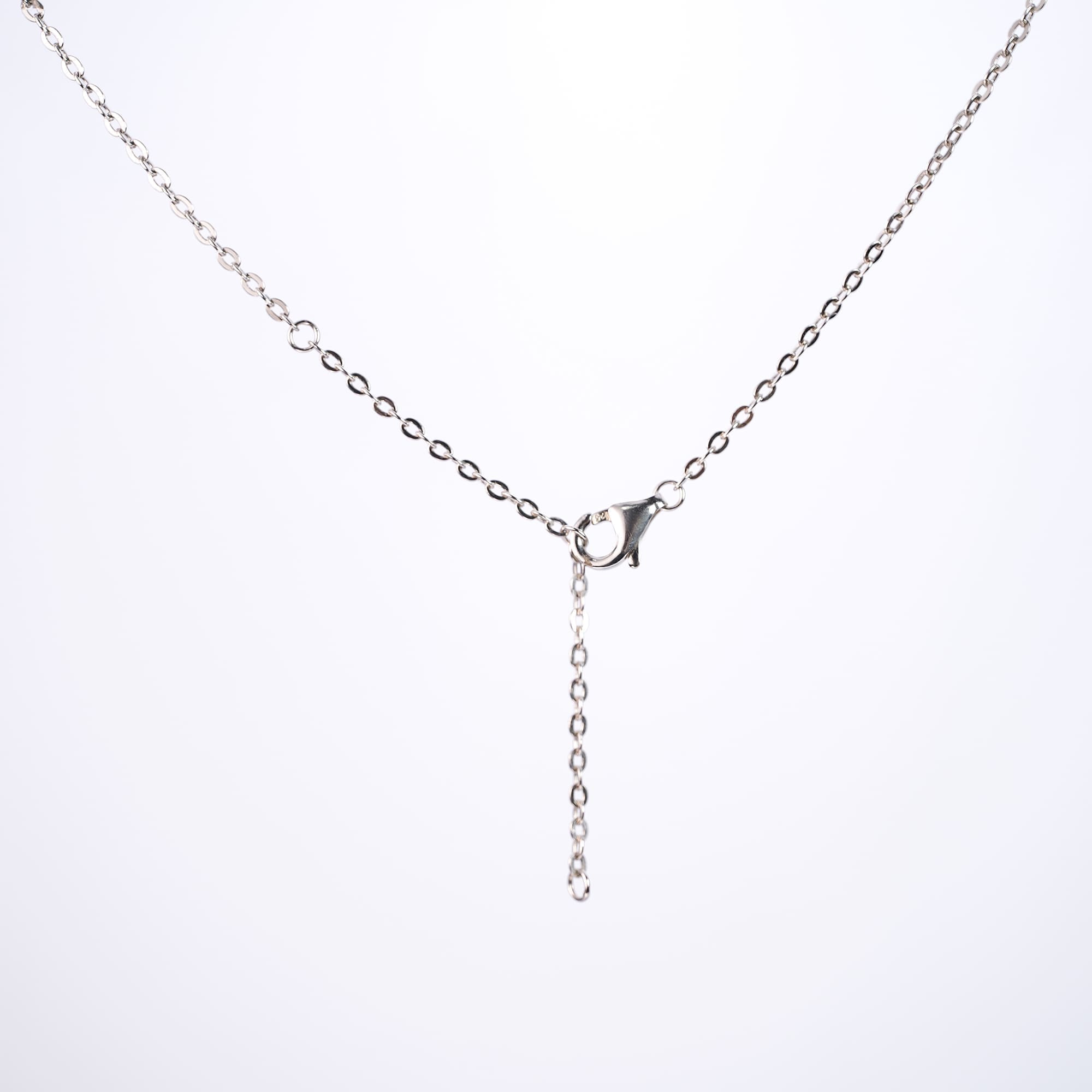 Key Pendant Necklace with 0.3 CT Moissanite on 925 Silver Rolo Chain - Image 5