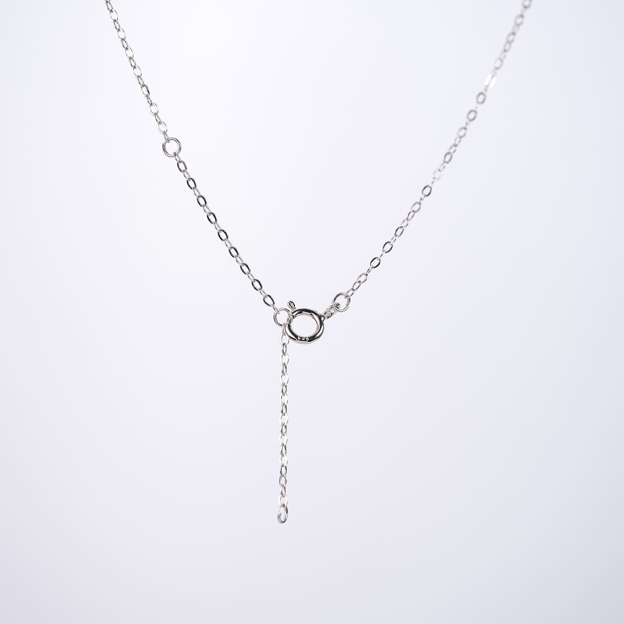1CT Round Moissanite Pendant Necklace in 925 Silver, Illusion Setting with Dodecagon Halo Detailing - Image 5